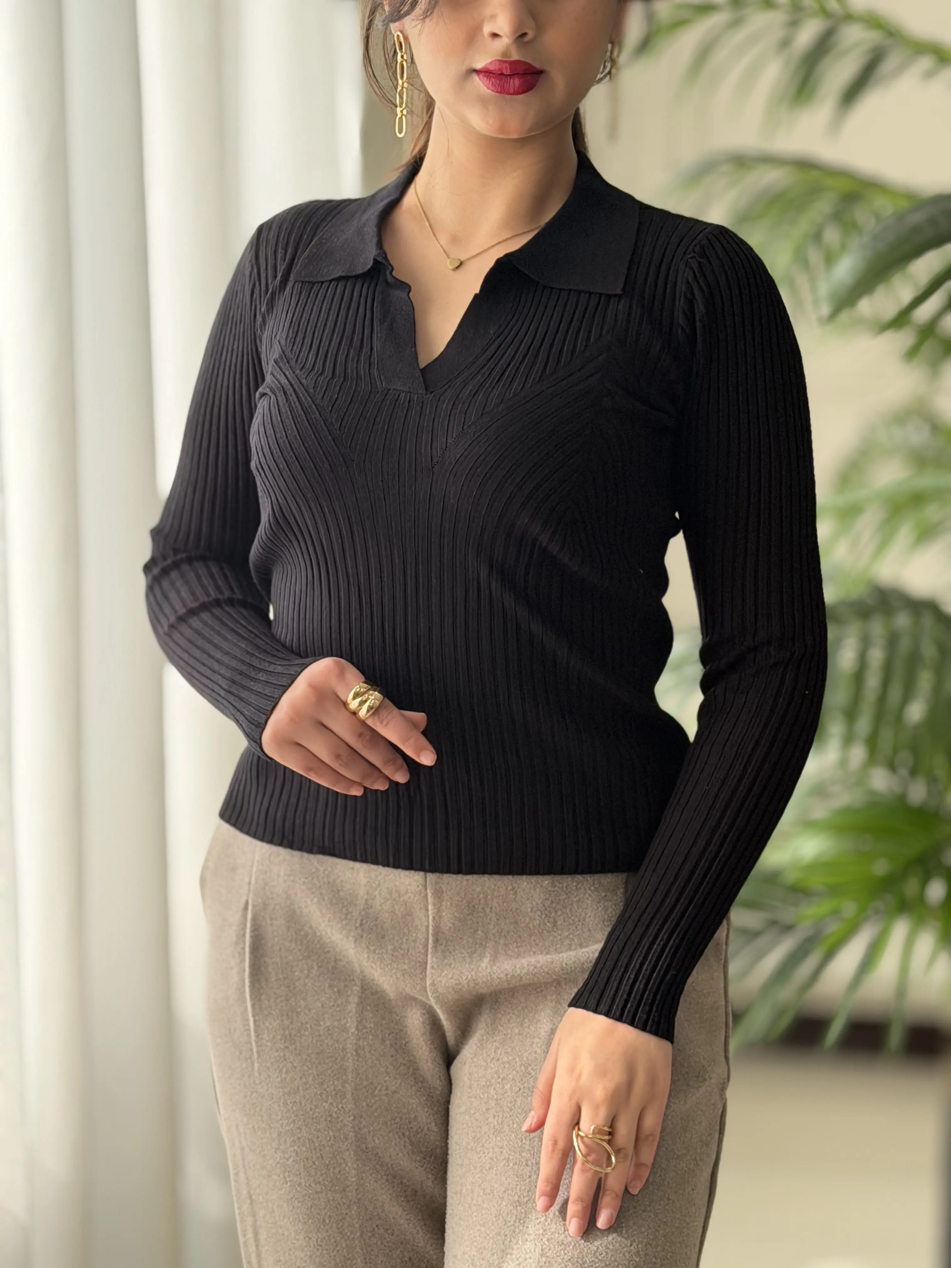 بافت یقه دار کد2410