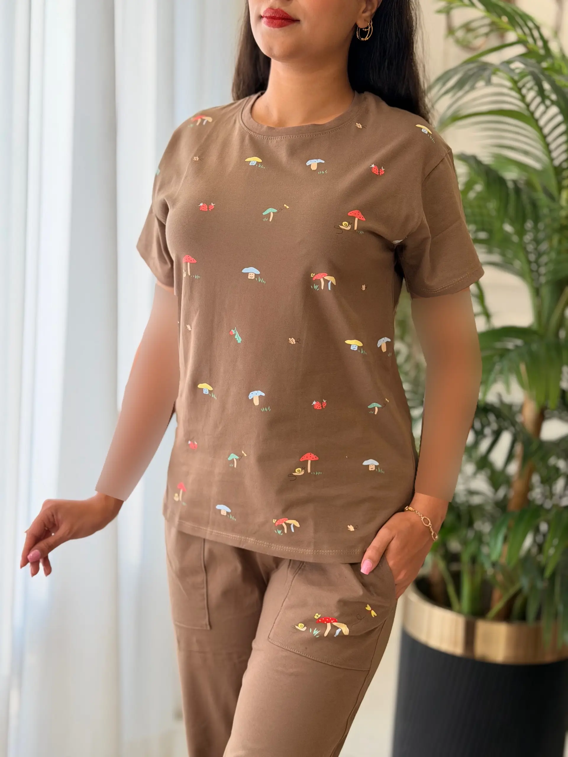 ست تیشرت شلوار قارچ کد2688