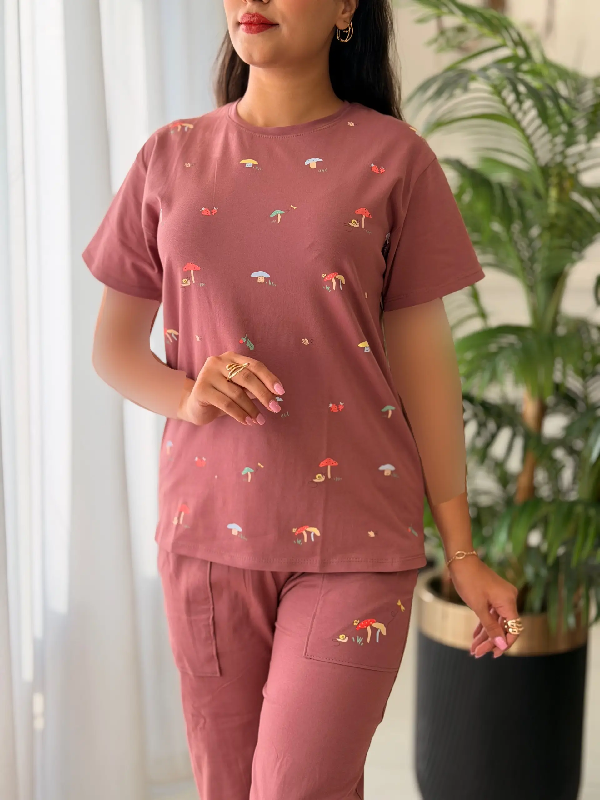 ست تیشرت شلوار قارچ کد2688