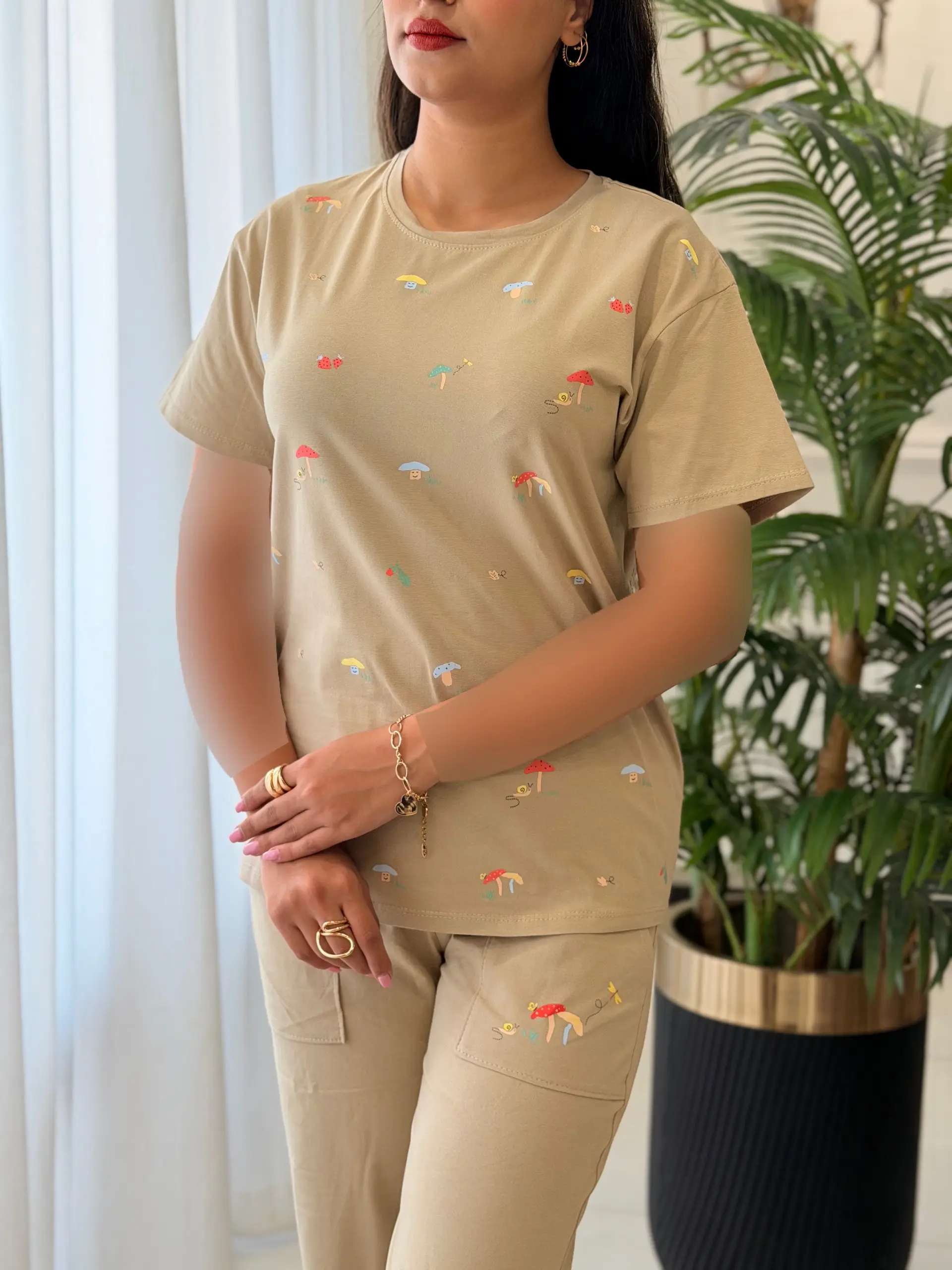 ست تیشرت شلوار قارچ کد2688