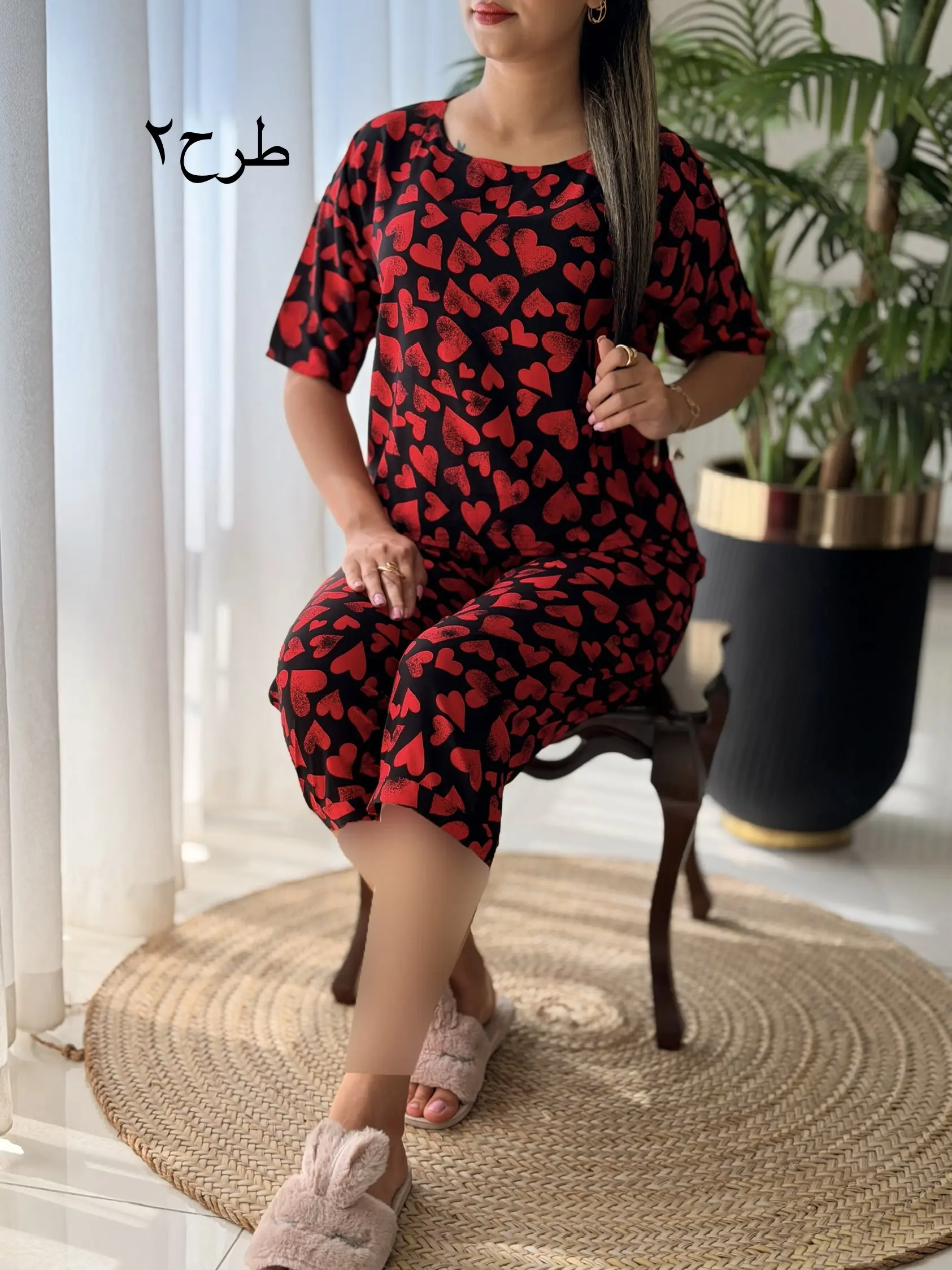 ست تیشرت شلوارک برمودا کد2690