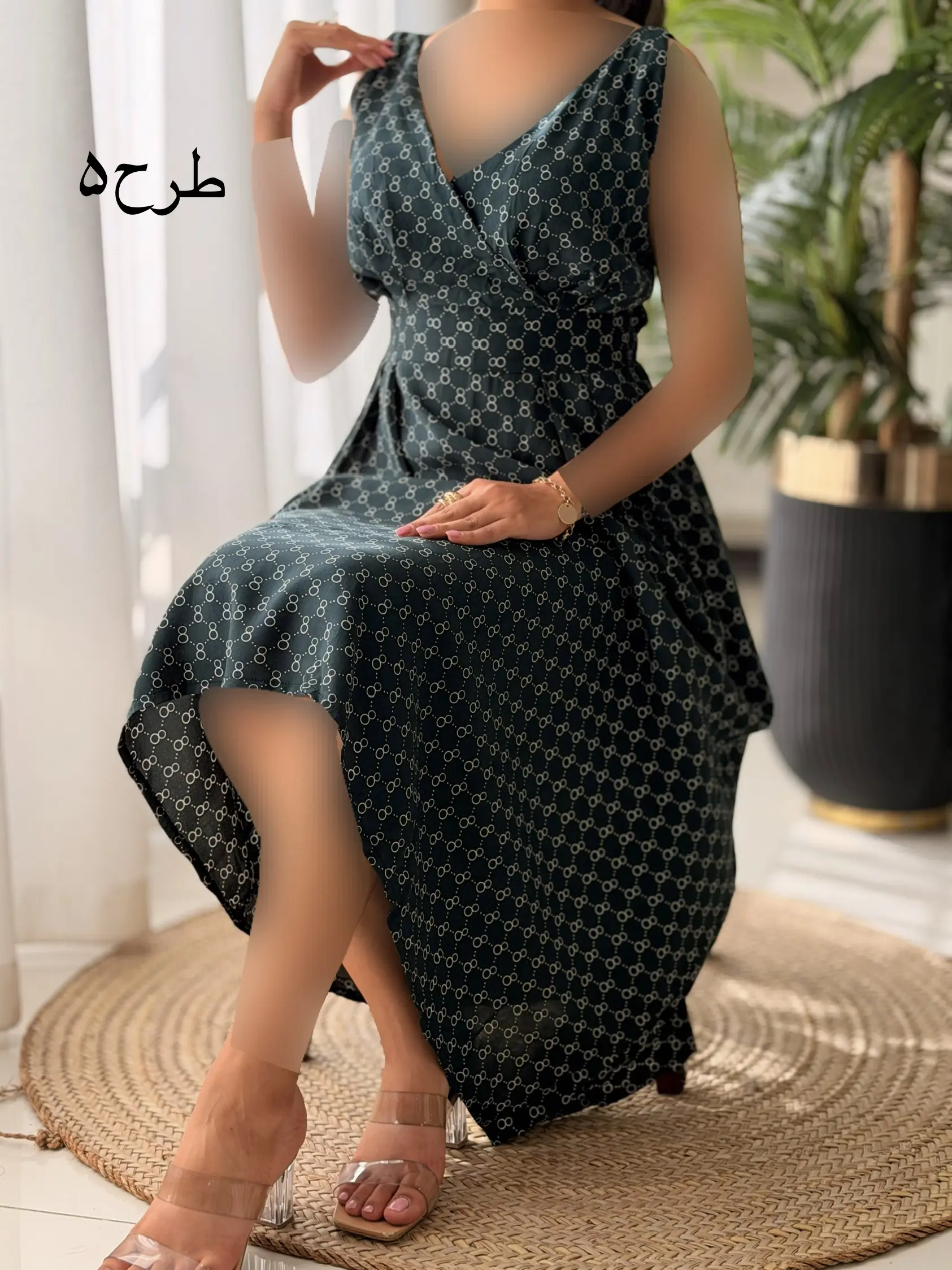 پیراهن چپ و راستی آتوسا کد2697