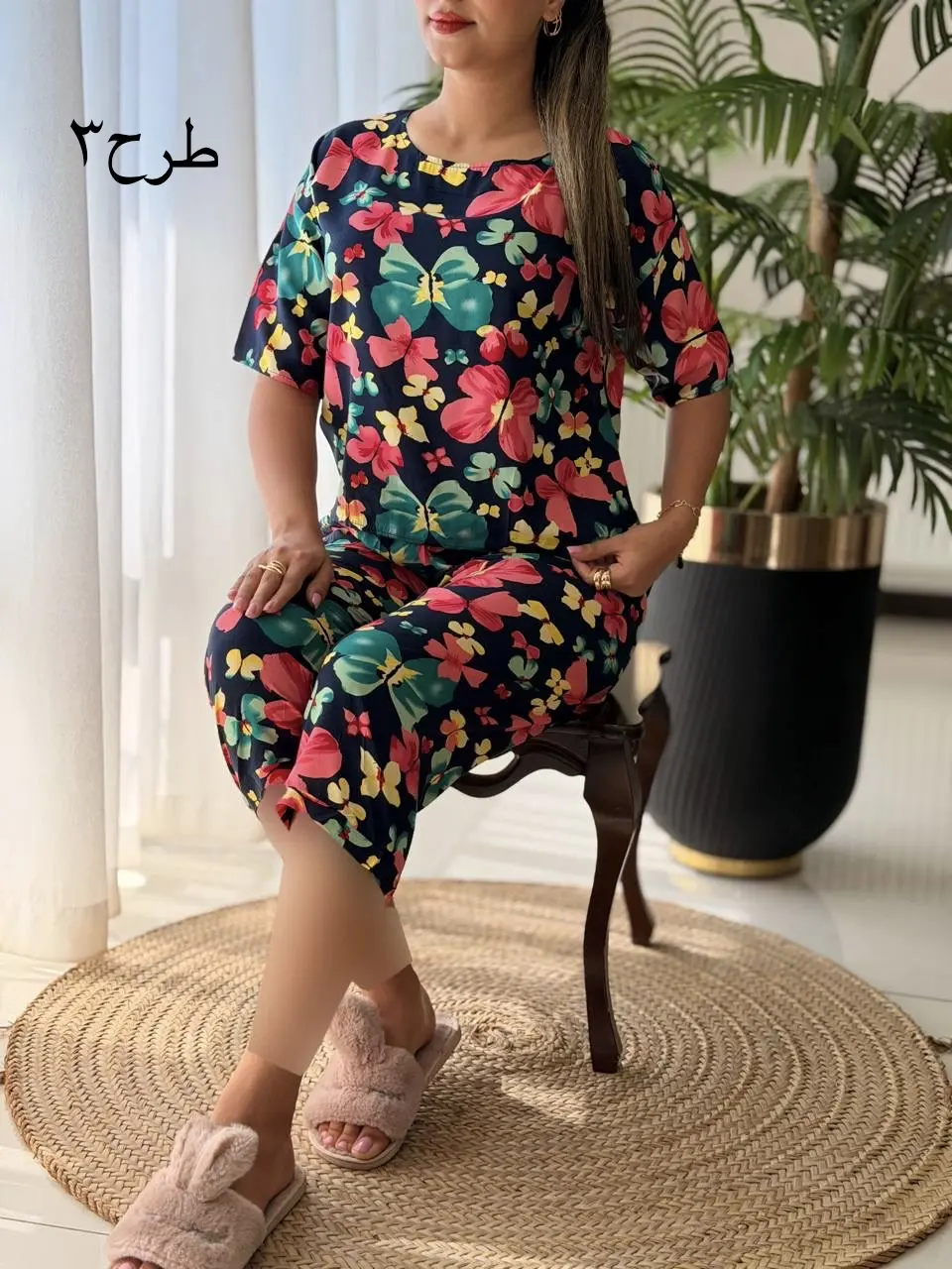 ست تیشرت شلوارک برمودا کد2690