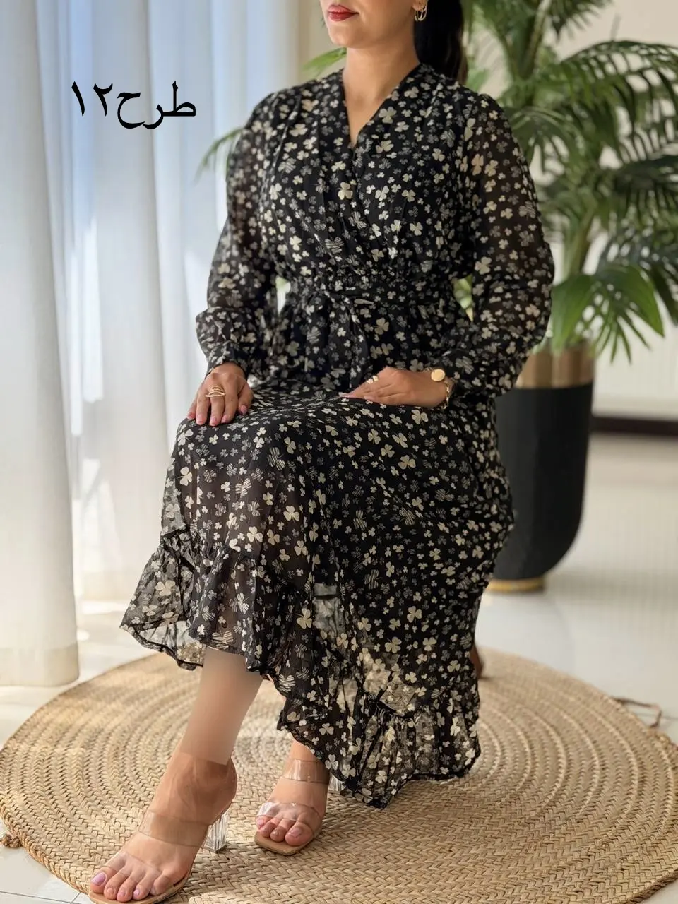 پیراهن چپ و راستی آستردار کد2693