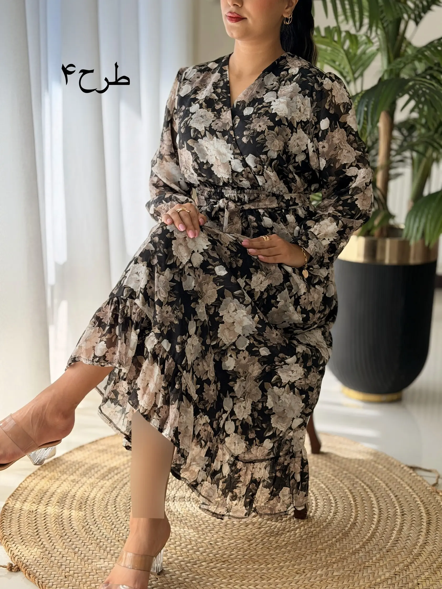 پیراهن چپ و راستی آستردار کد2693
