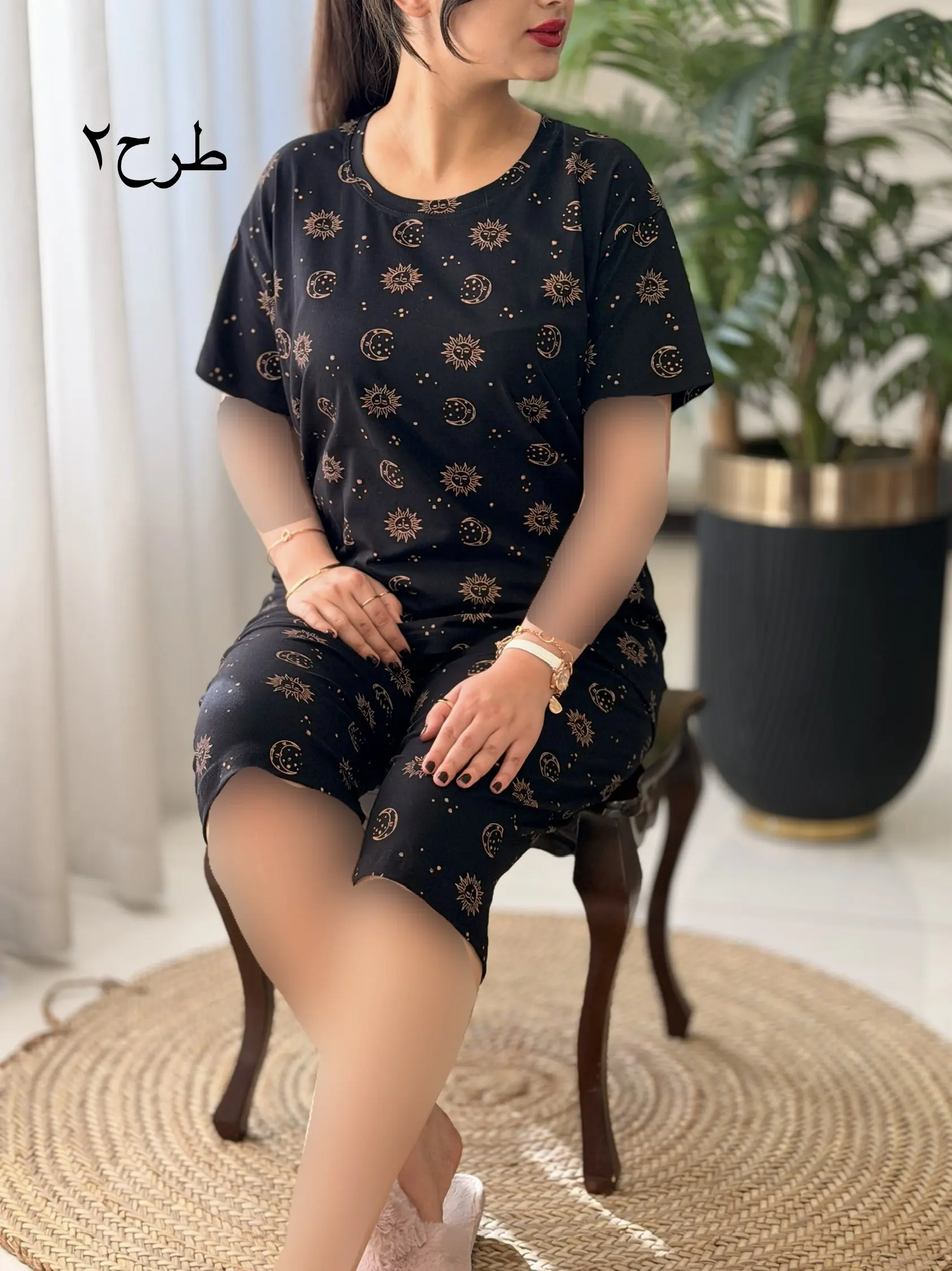 تیشرت شلوارک نخپنبه کد2599
