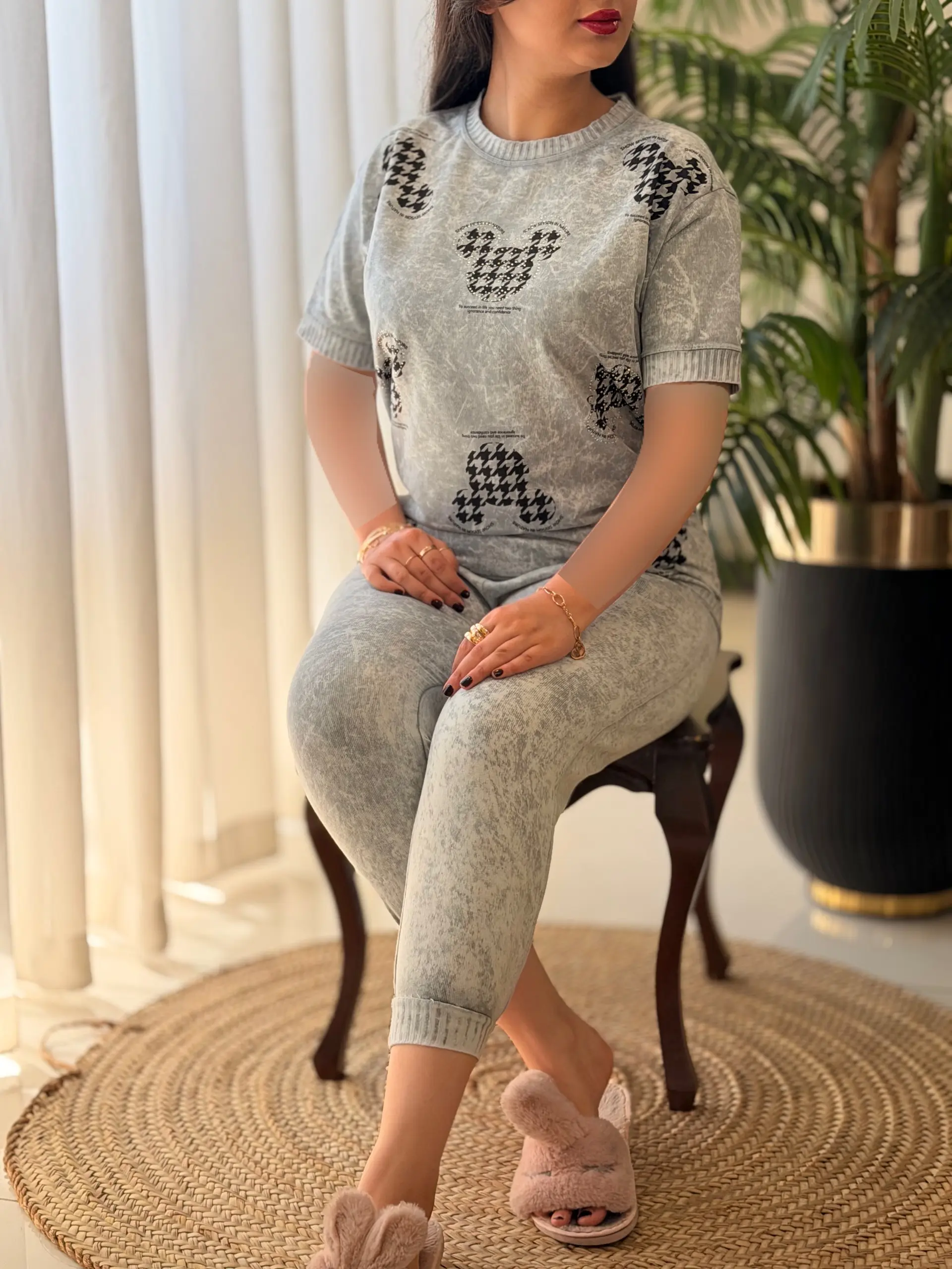 ست تیشرت شلوارک سنگشور خرگوش کد2602