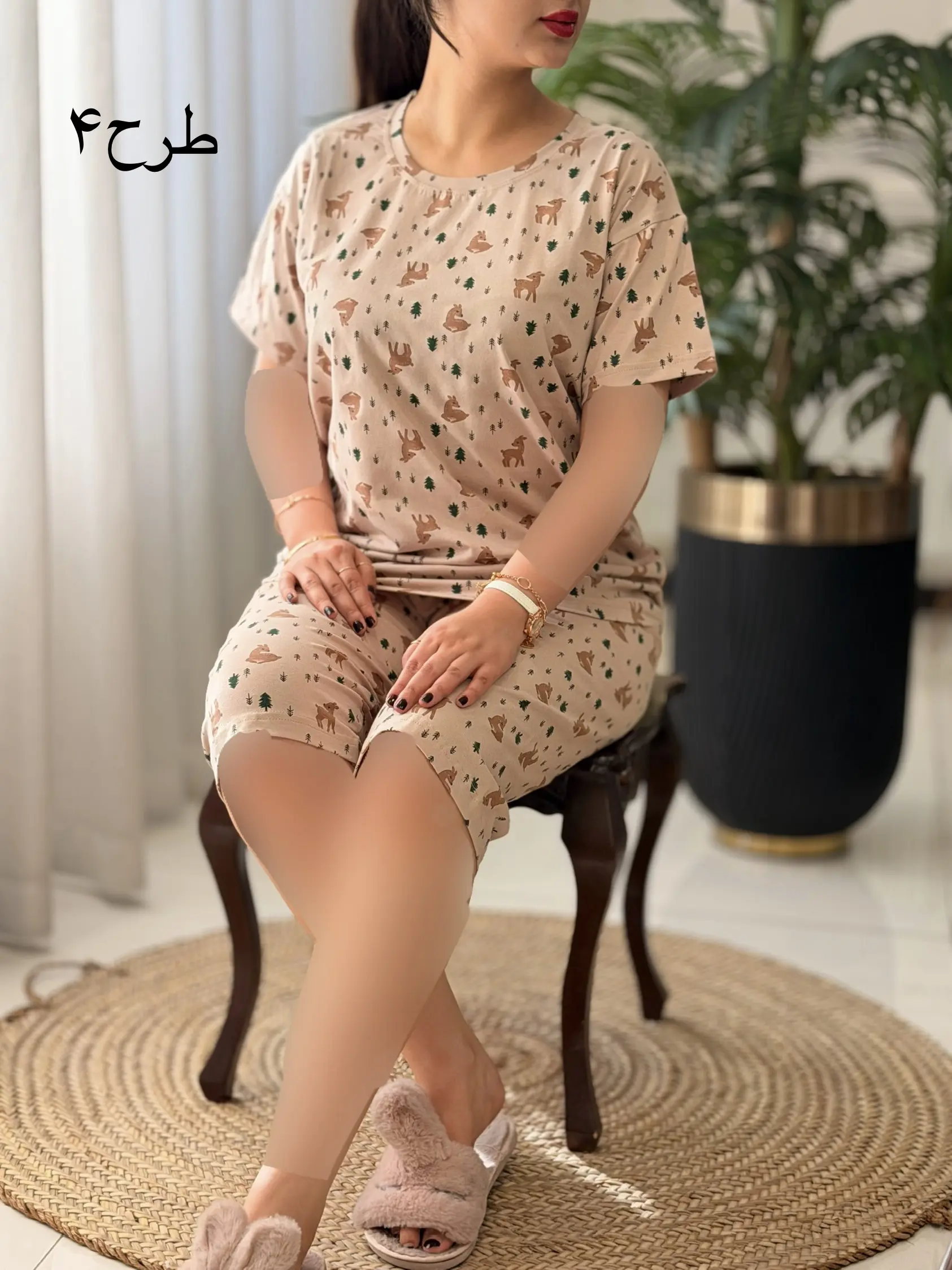 تیشرت شلوارک نخپنبه کد2599