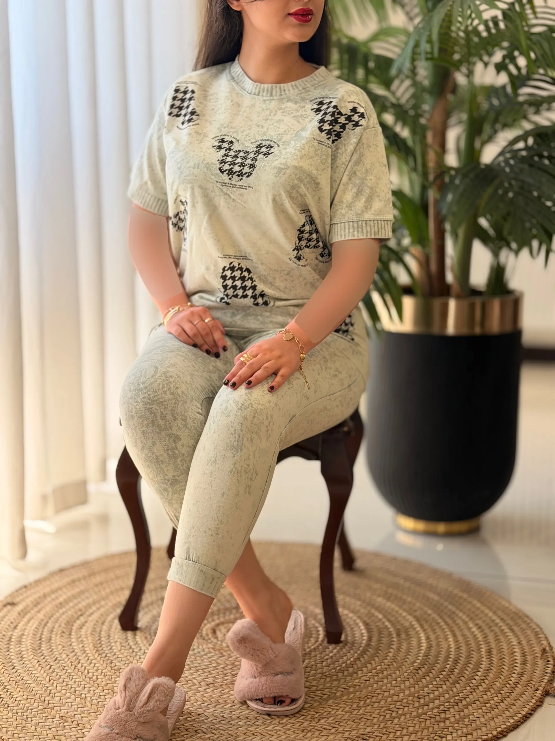 ست تیشرت شلوارک سنگشور خرگوش کد2602