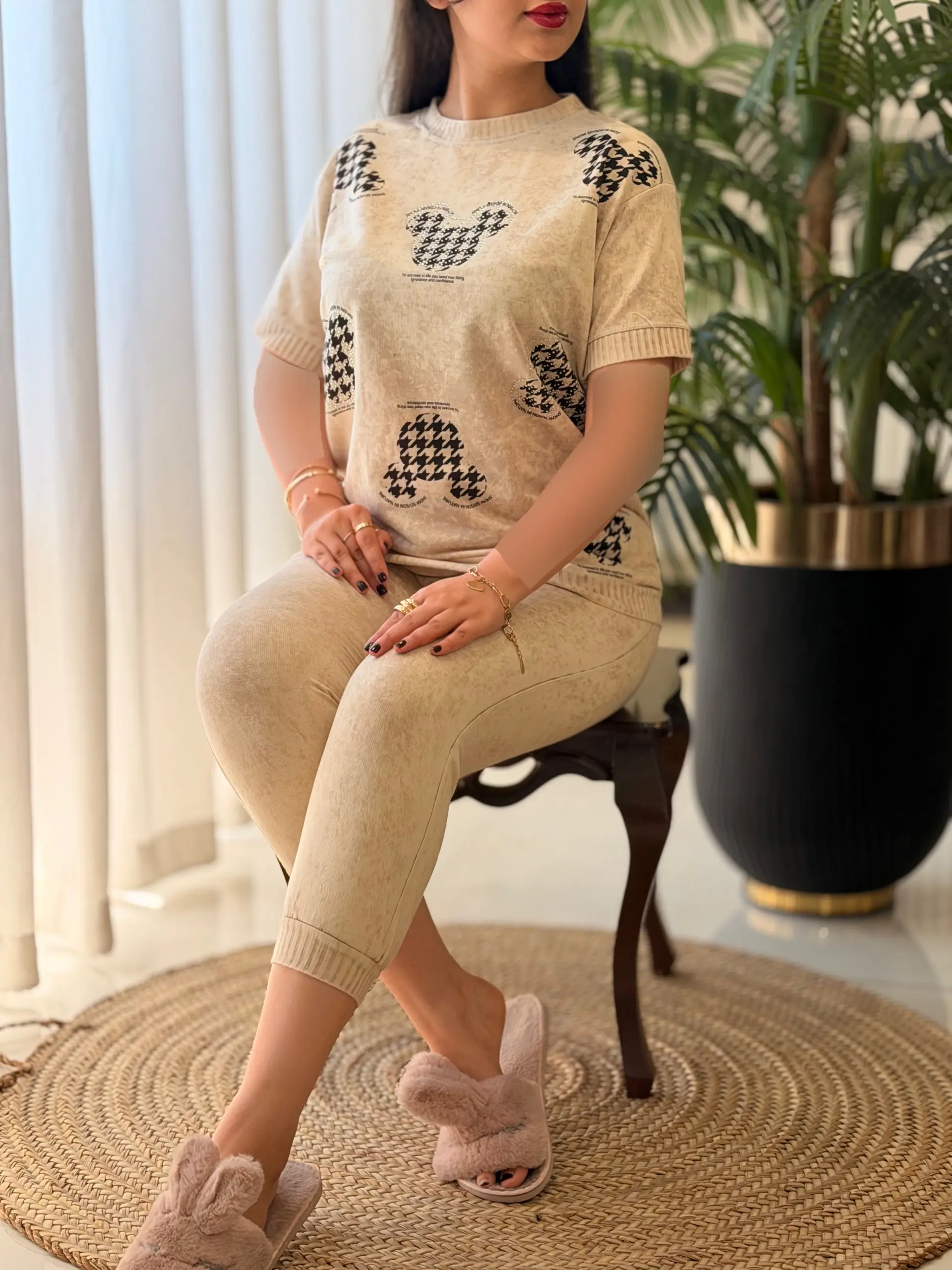 ست تیشرت شلوارک سنگشور خرگوش کد2602