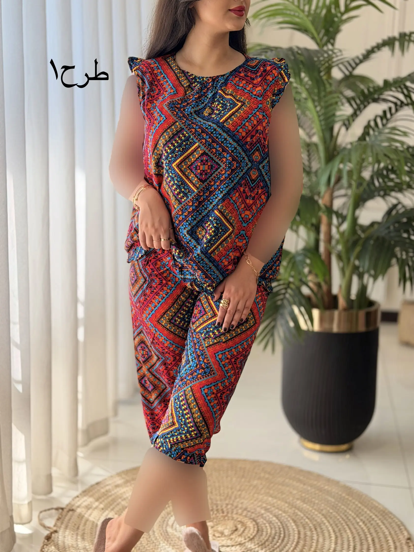 ست تاپ شلوارک چین دار کد2604
