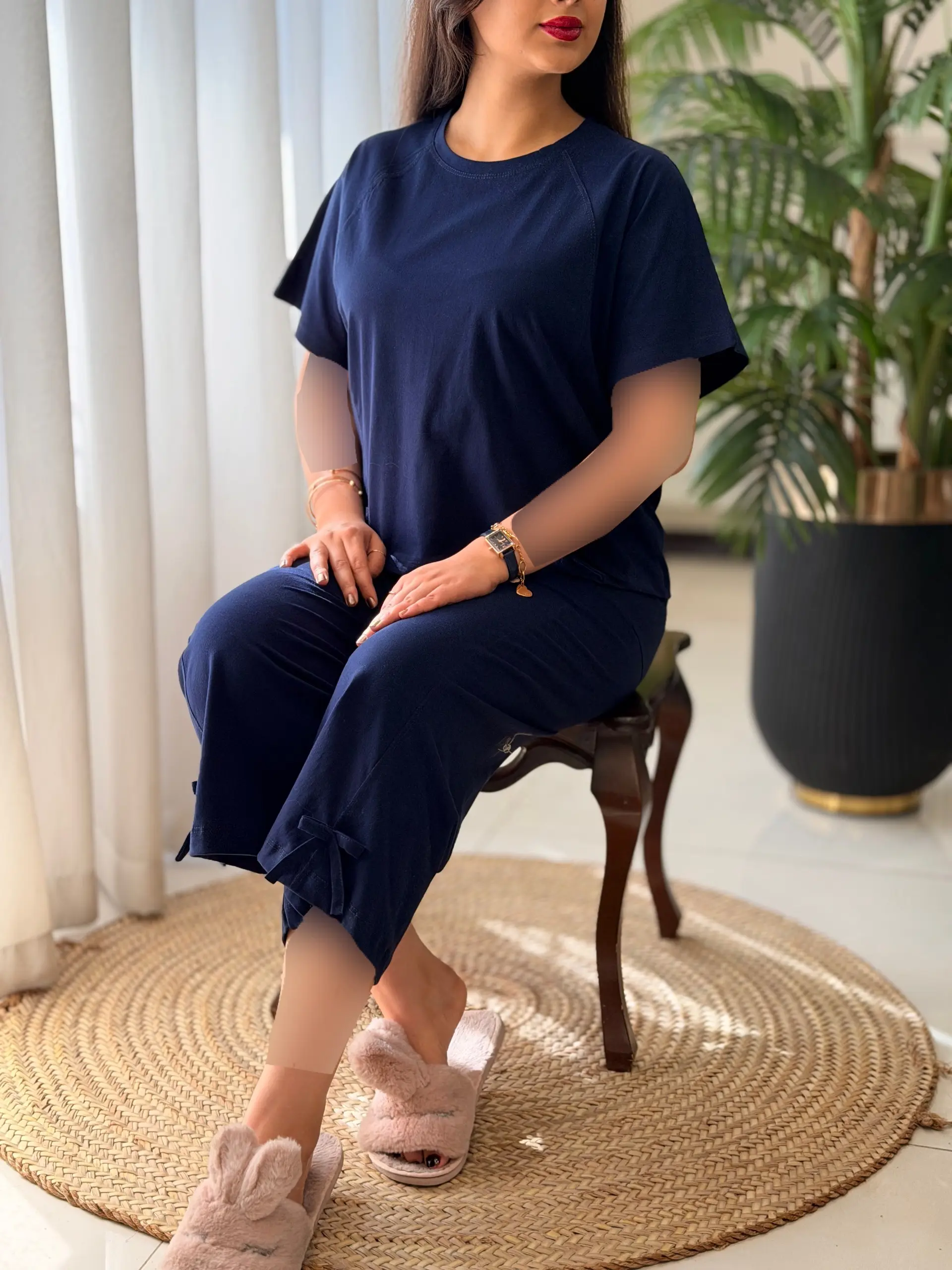 ست تیشرت شلوارک پاپیون کد2608