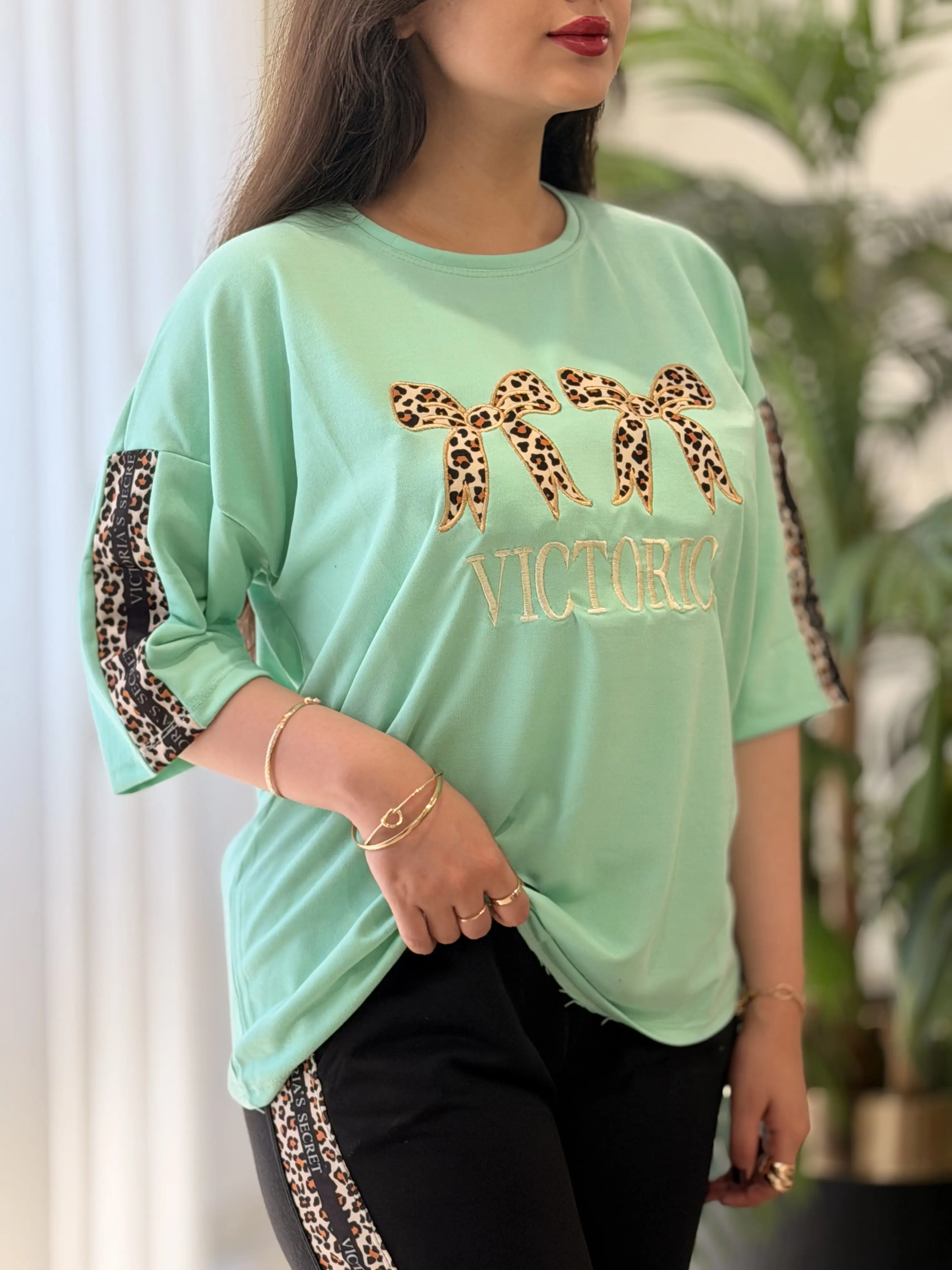 ست تیشرت شلوار پاپیون کد2605