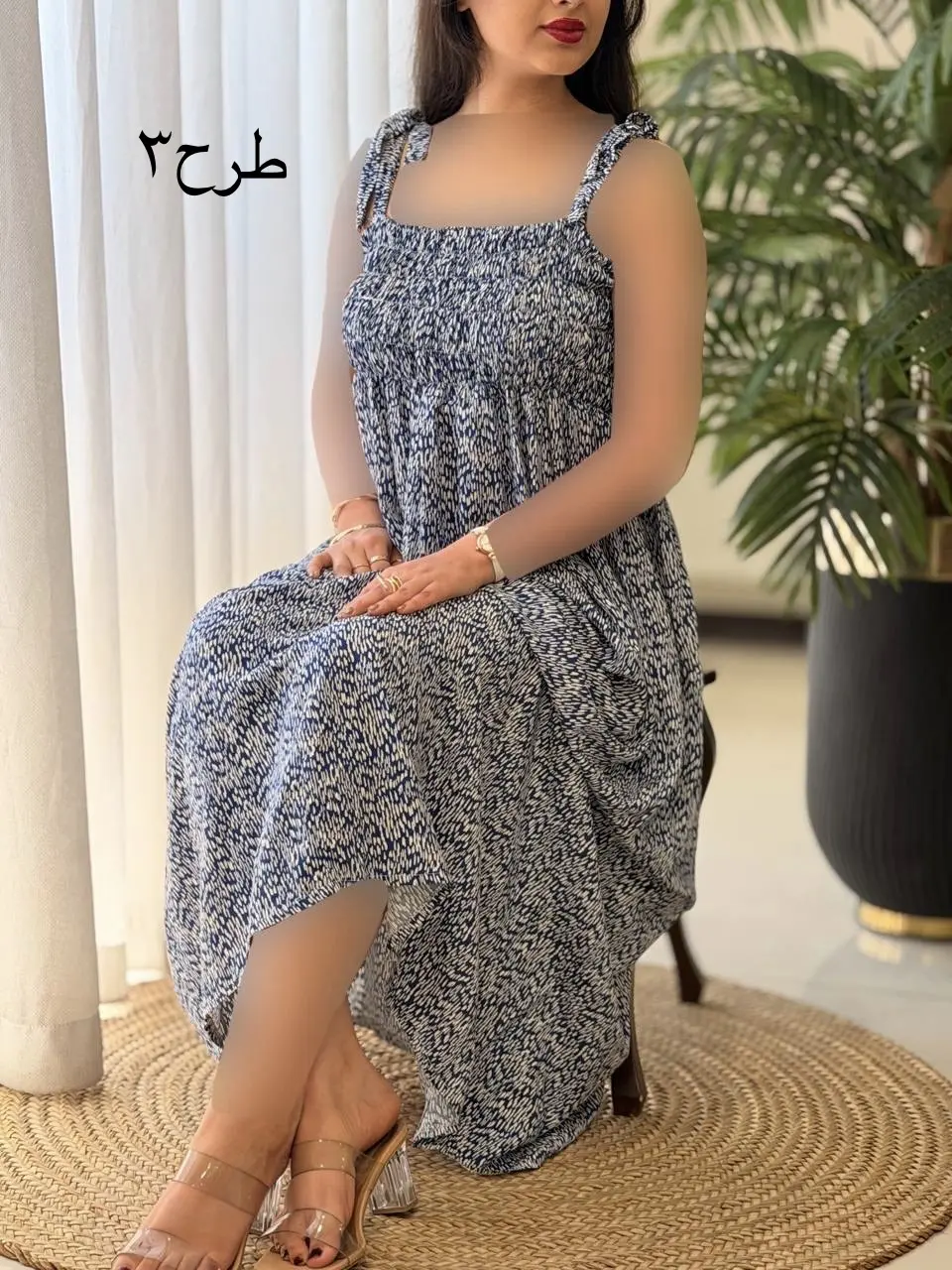 پیراهن بلند تمام نخ ستین کد2620