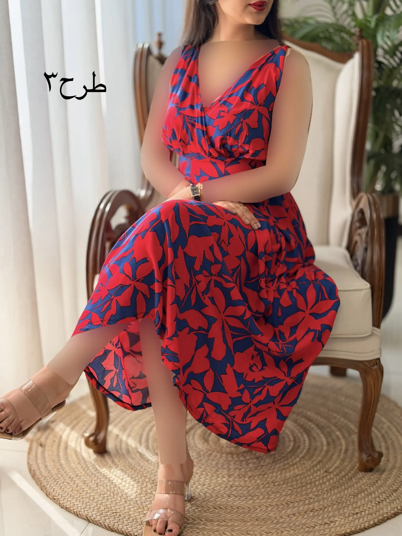 پیراهن بلند تمام نخ دلبر کد2636