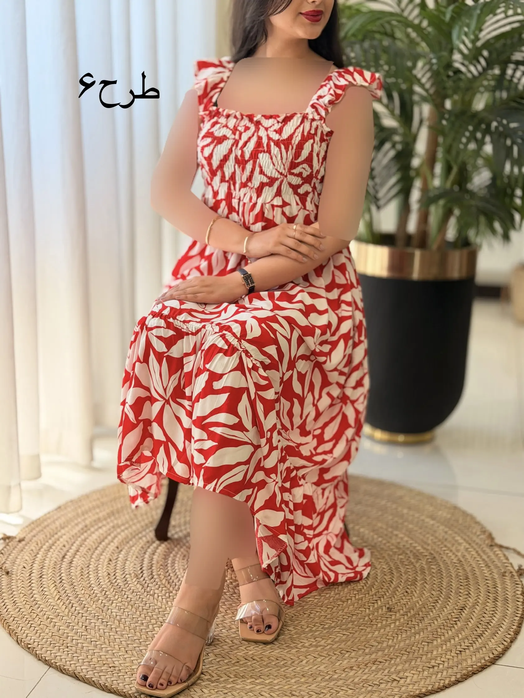 پیراهن تمام نخ بلند آدرینا کد2624