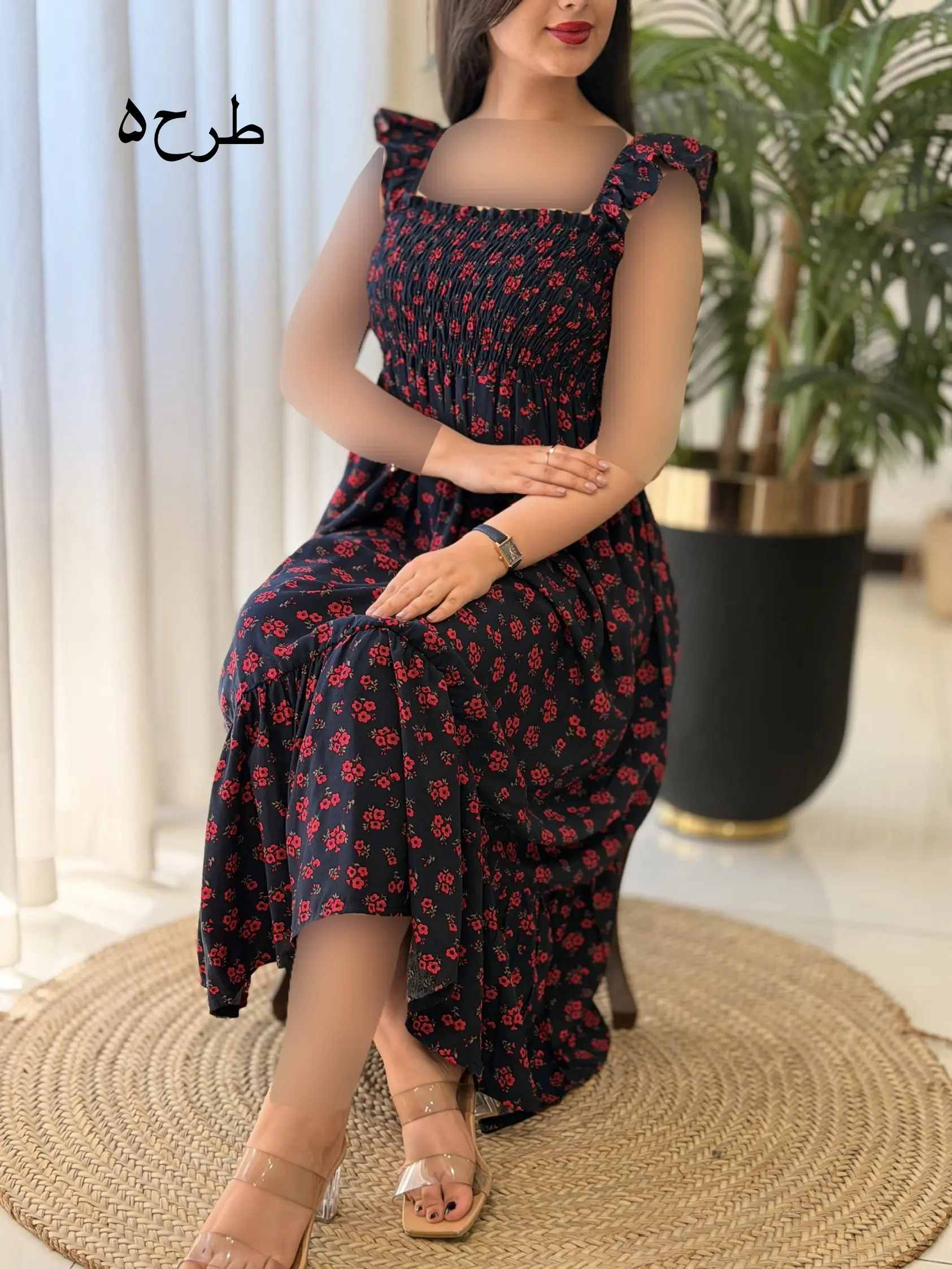پیراهن تمام نخ بلند آدرینا کد2624