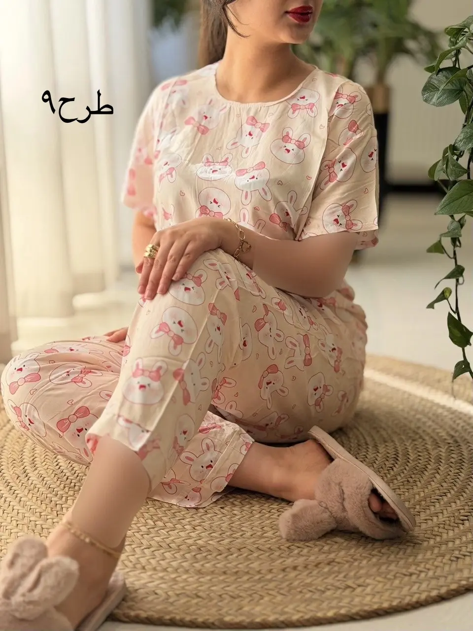 ست تیشرت شلوار تمام نخ کد2623