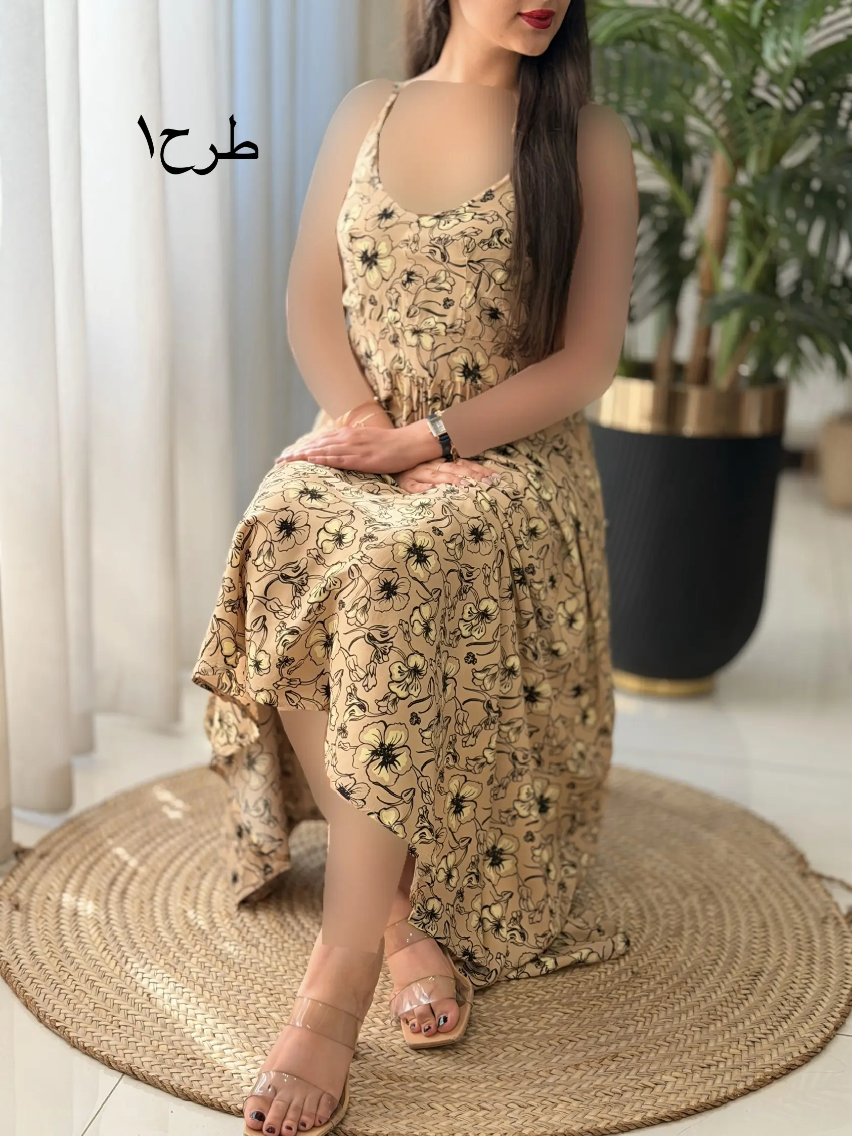 پیراهن بلند تمام نخ السا کد2628