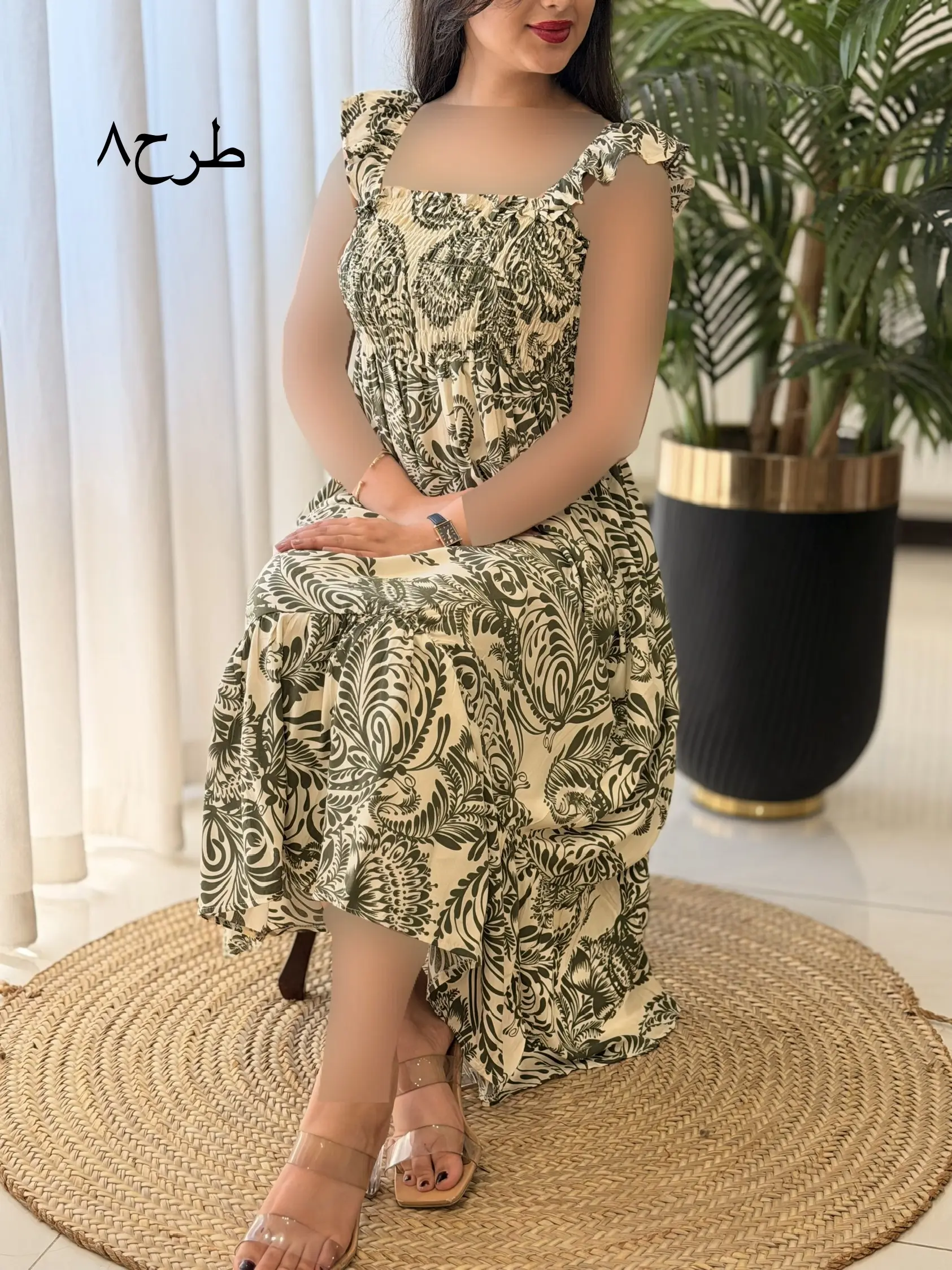 پیراهن تمام نخ بلند آدرینا کد2624