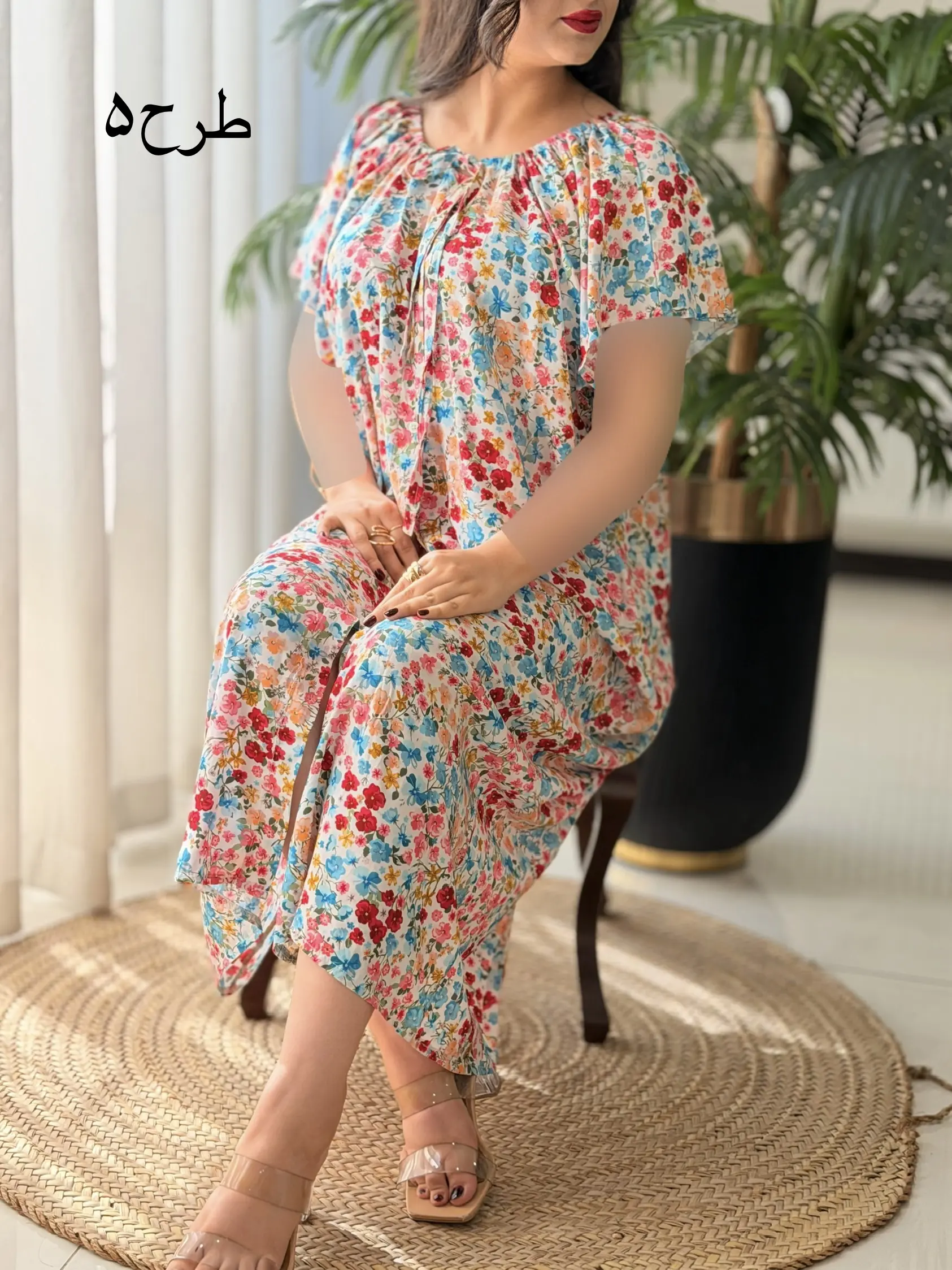 پیراهن تمام نخ روزمره کد2665