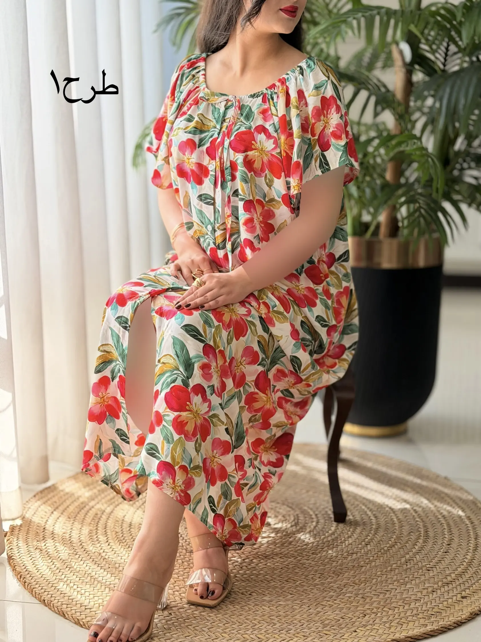پیراهن تمام نخ روزمره کد2665