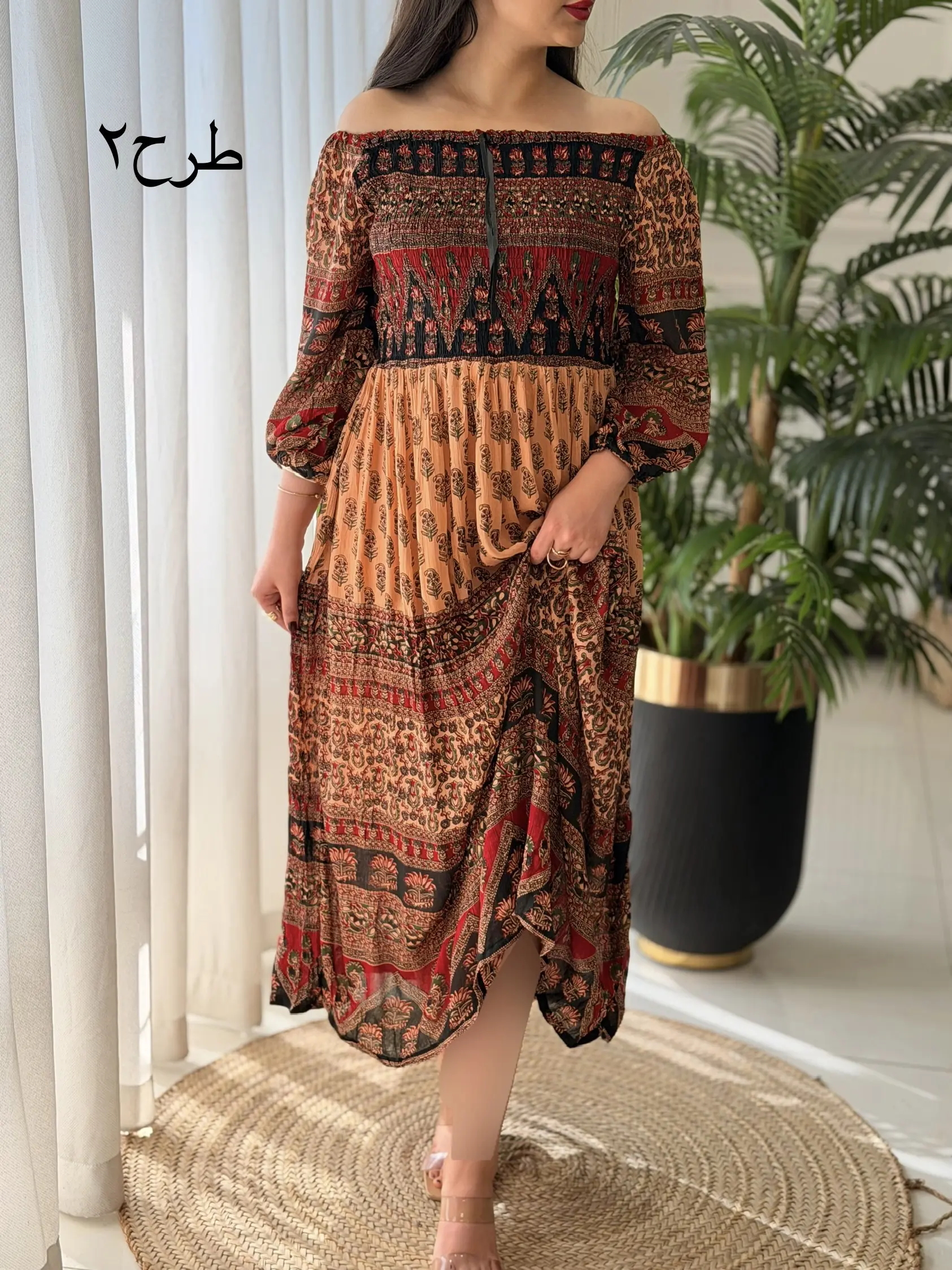 پیراهن ساحلی وارداتی پرستو کد2669