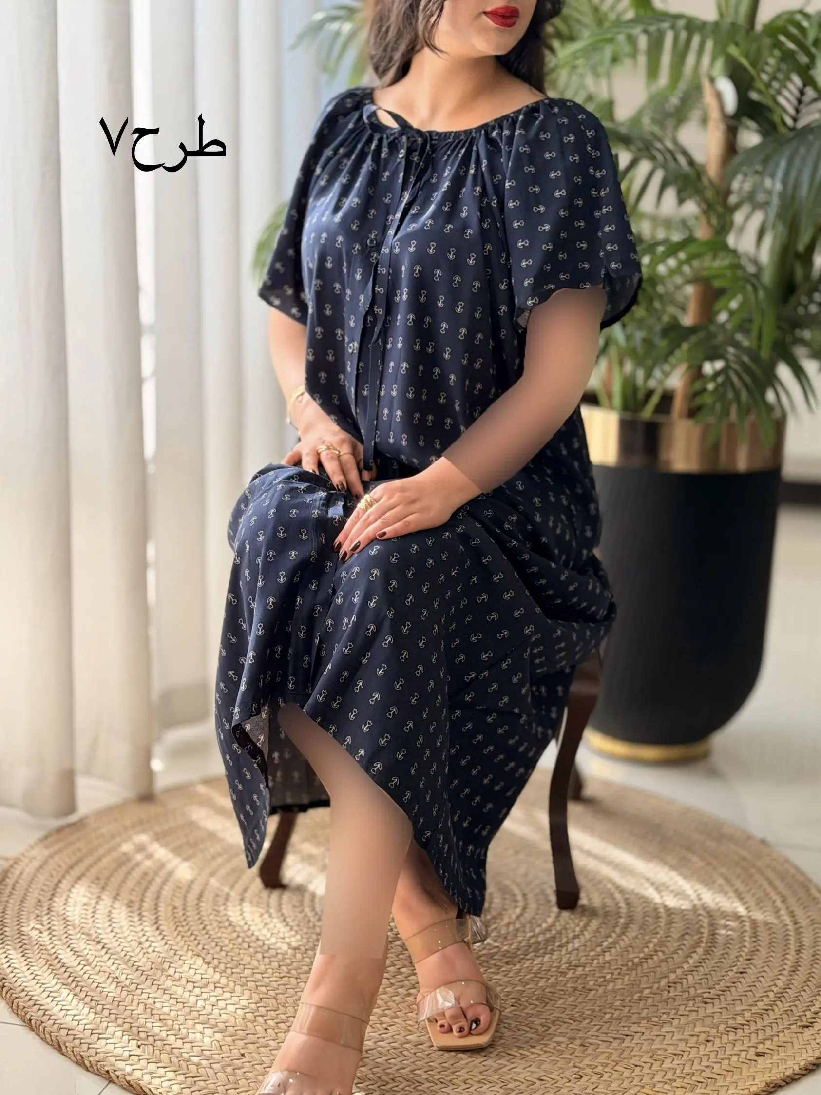 پیراهن تمام نخ روزمره کد2665