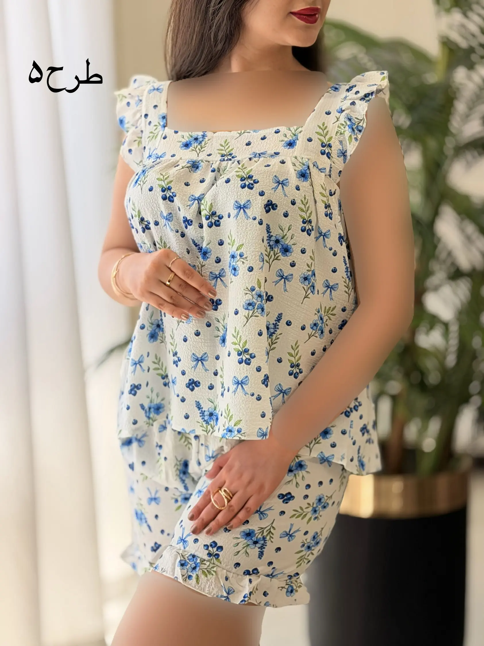 ست تاپ شورتک عروسکی کد2670