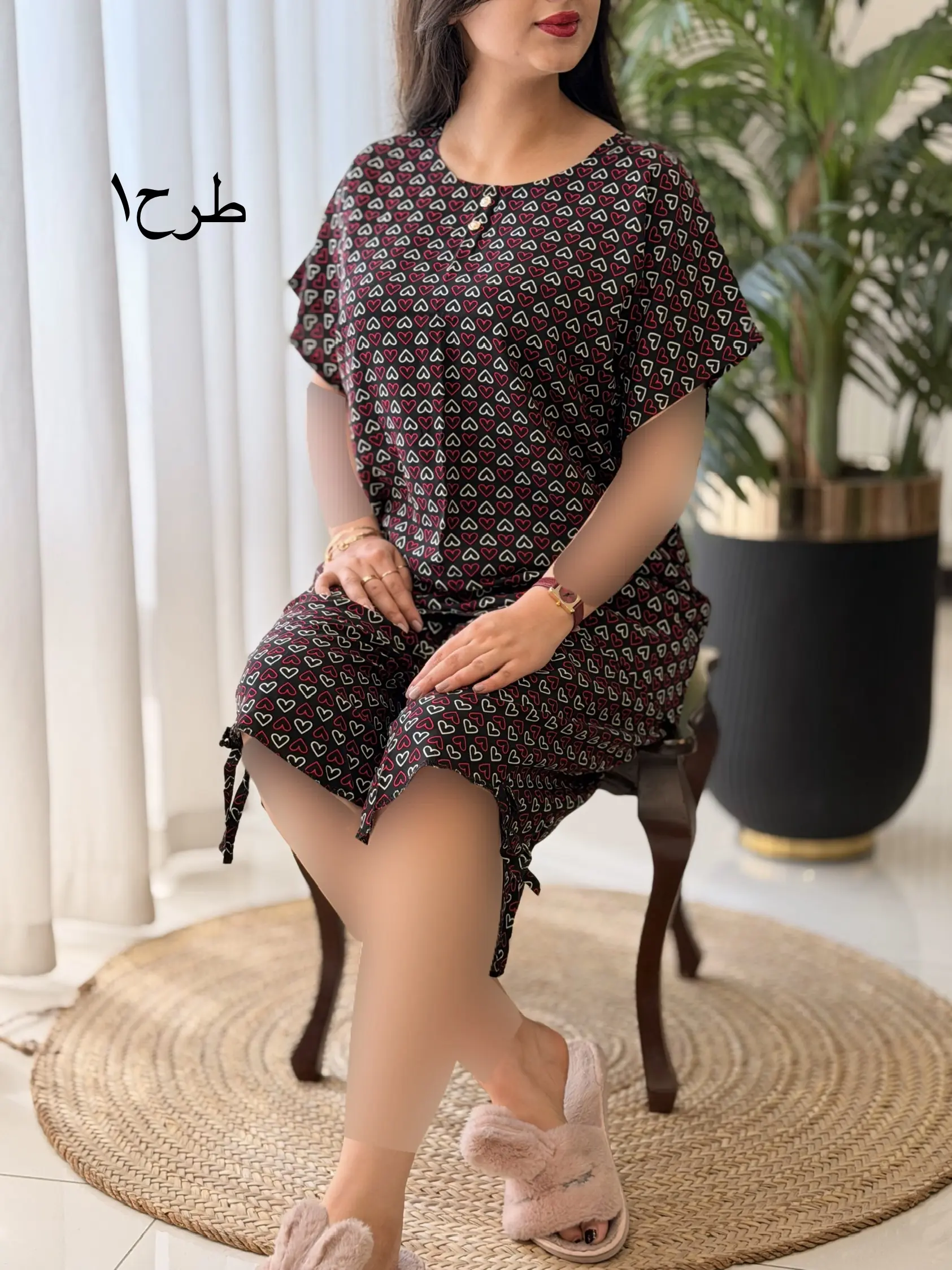 ست تیشرت شلوارک برمودا کد2645