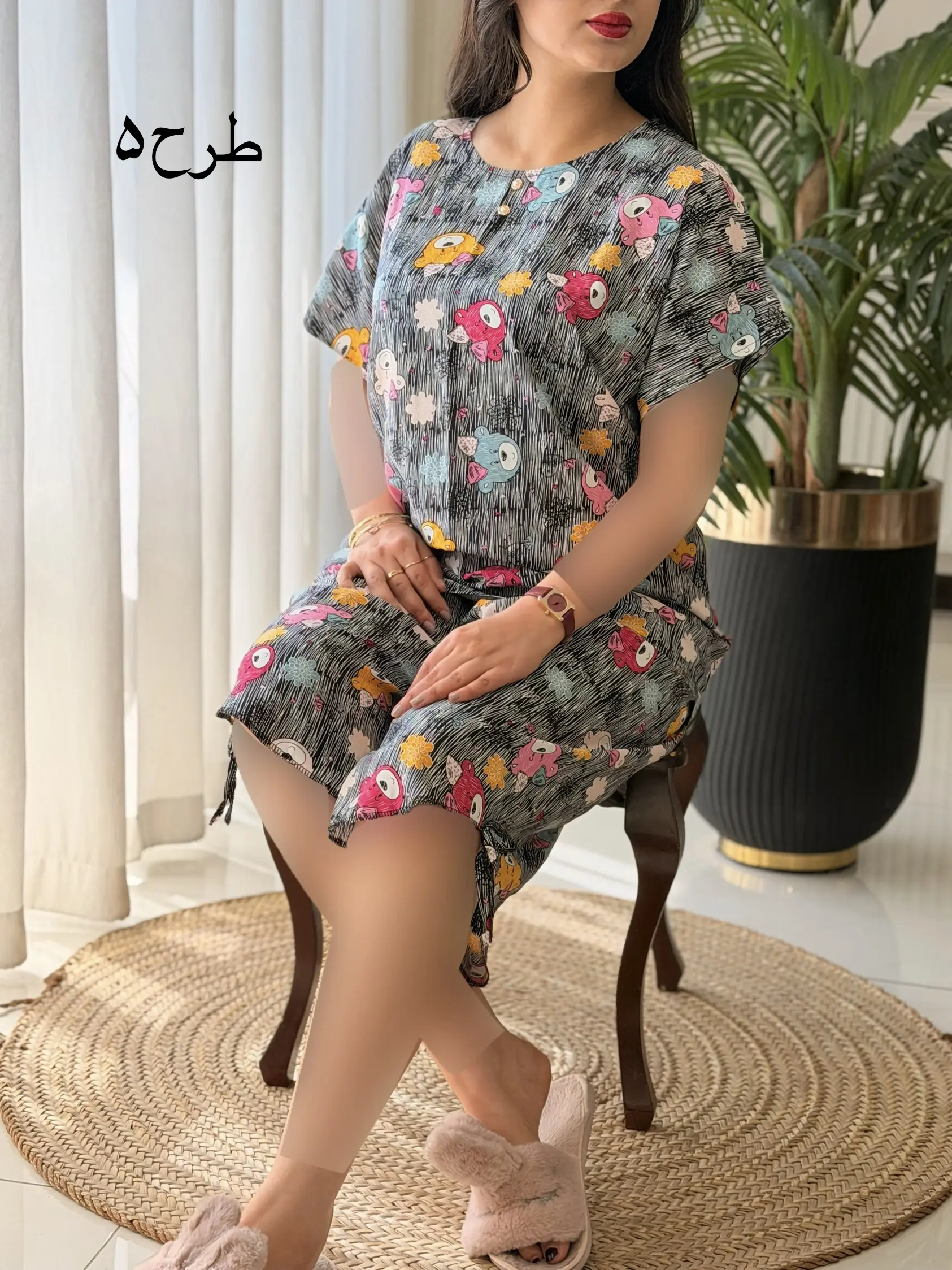 ست تیشرت شلوارک برمودا کد2645