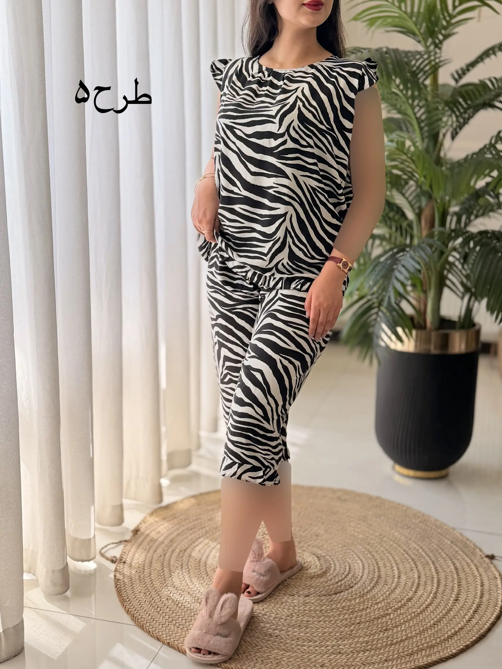 ست تاپ شلوارک چین دار کد2639