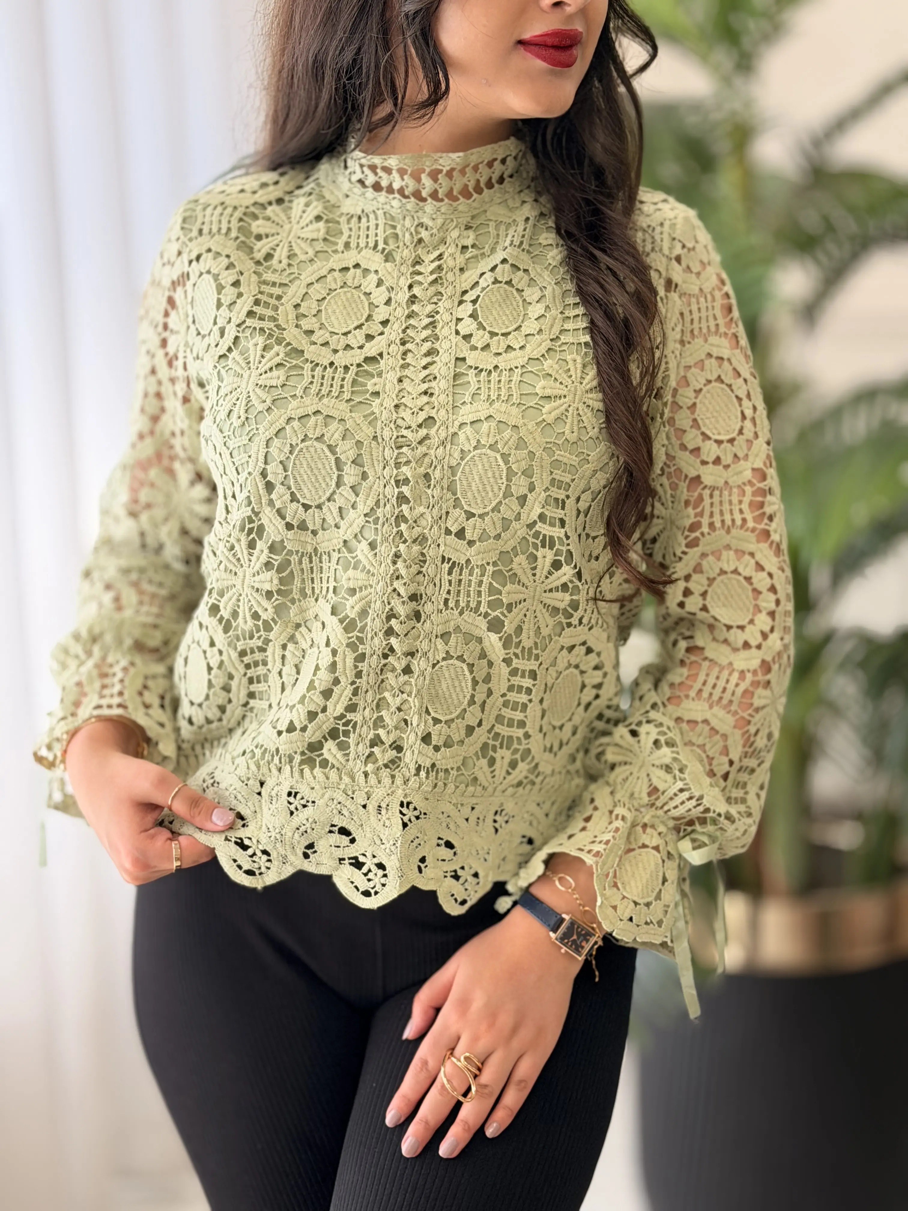 شومیز دانتل ترک پریچهر کد2644