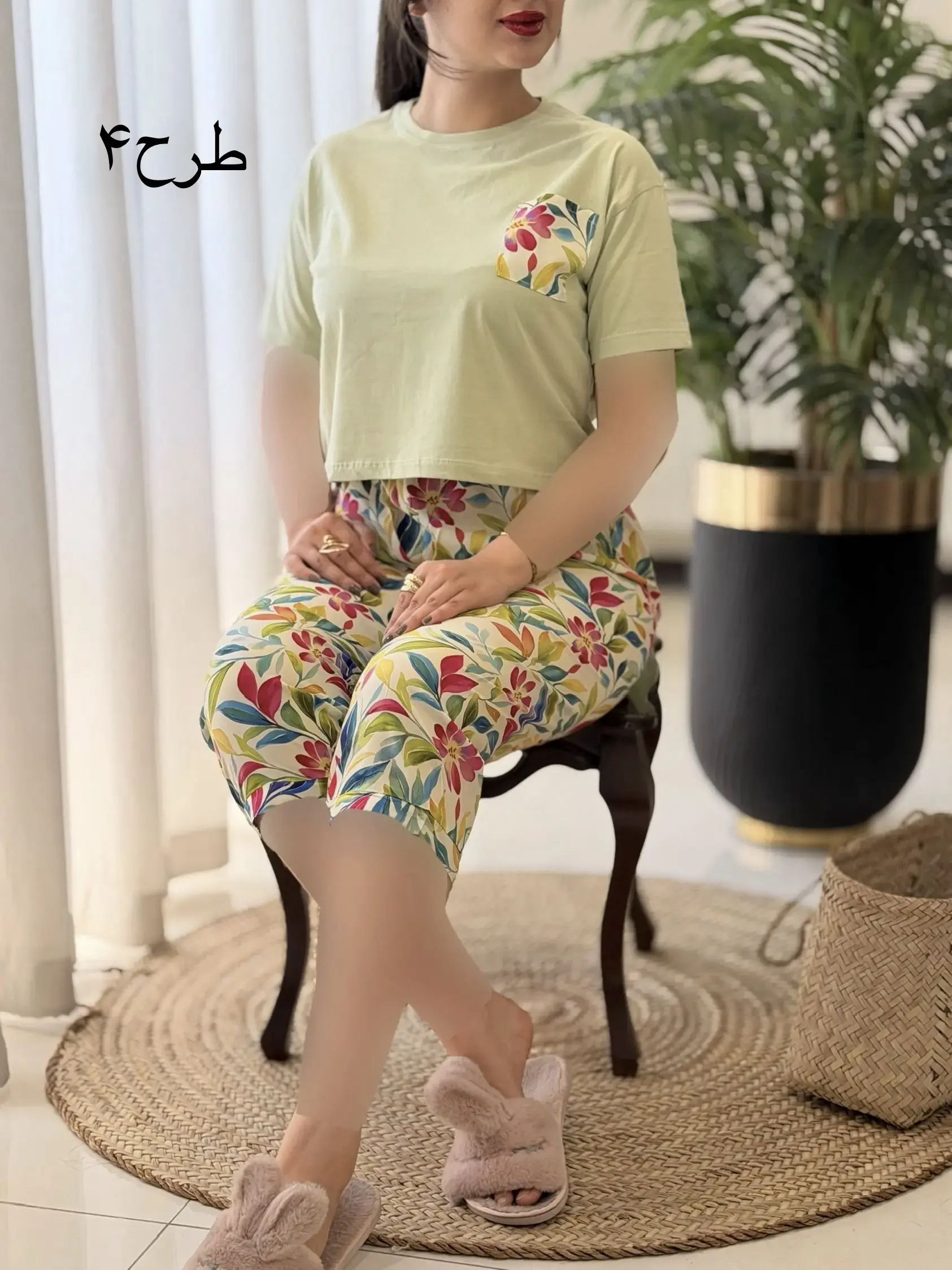 ست تیشرت شلوارک ترکیبی کد2648
