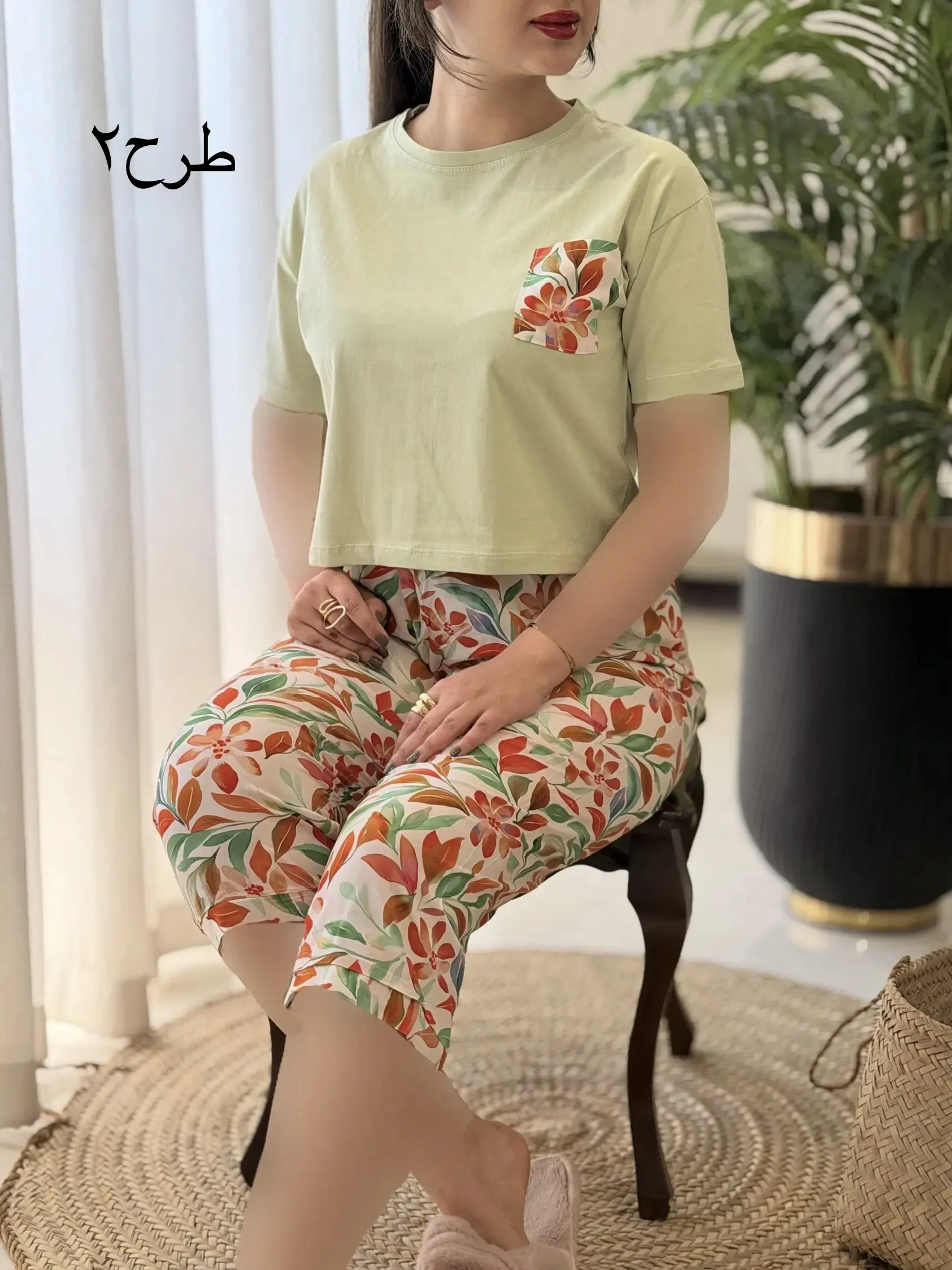 ست تیشرت شلوارک ترکیبی کد2648