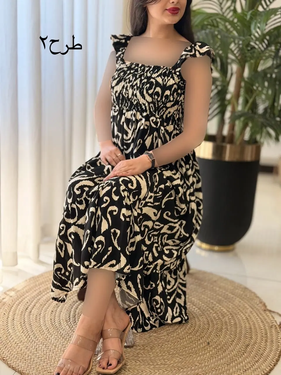 پیراهن باند تمام نخ آدرینا کد2649