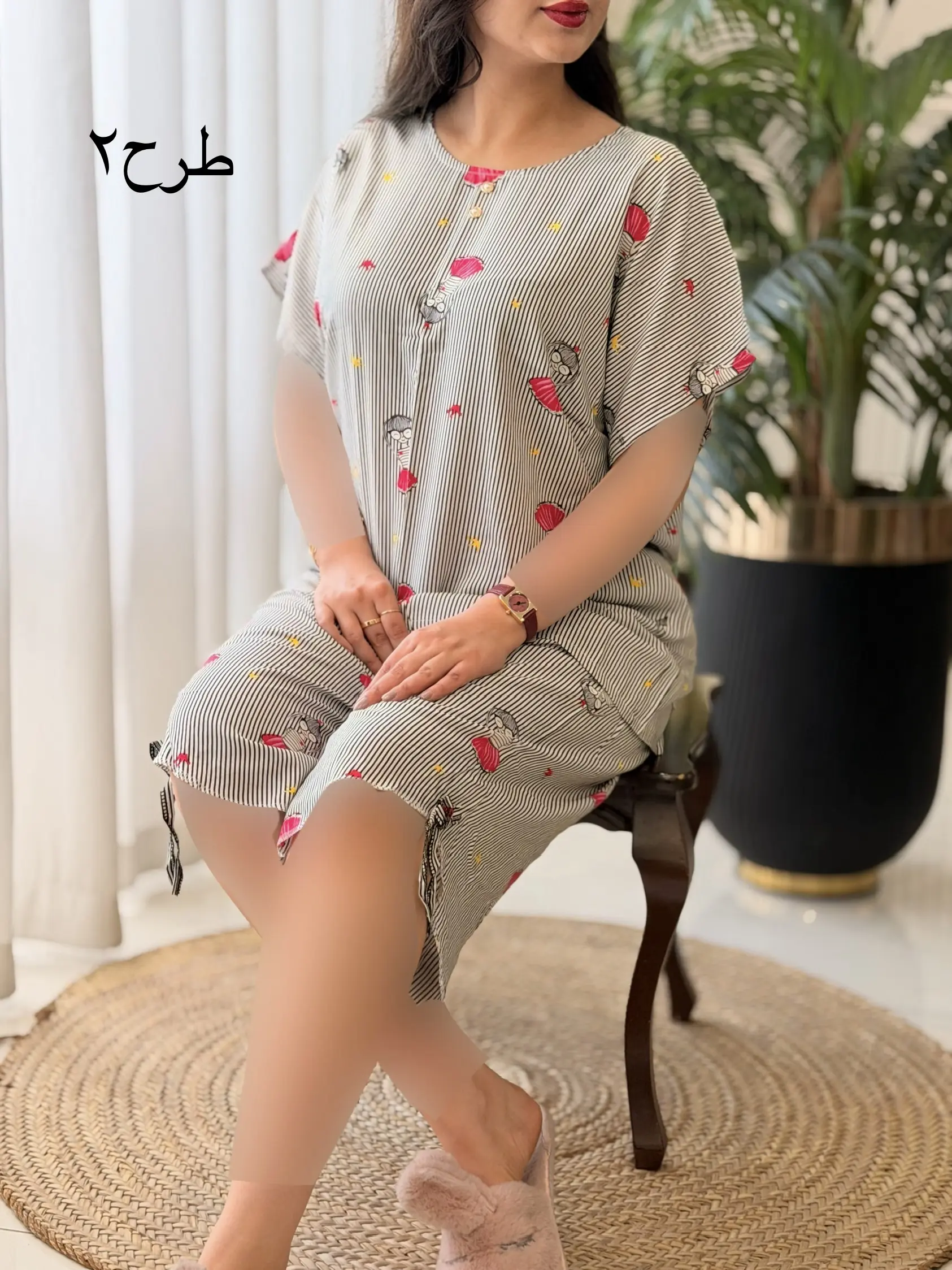 ست تیشرت شلوارک برمودا کد2645
