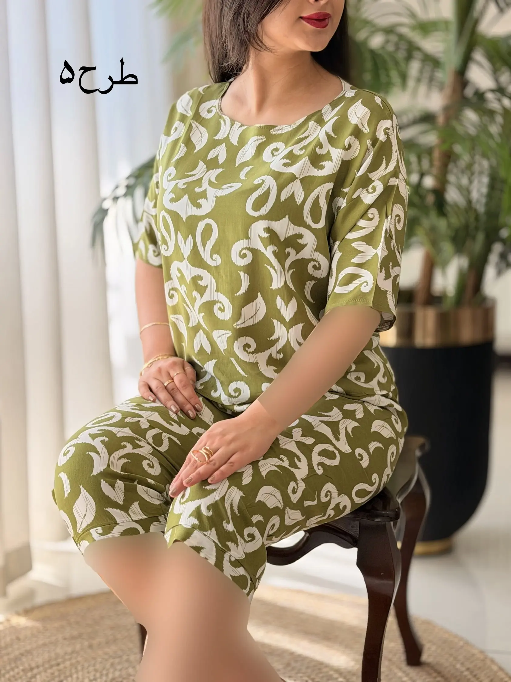 ست تیشرت شلوارک برمودا کد2676