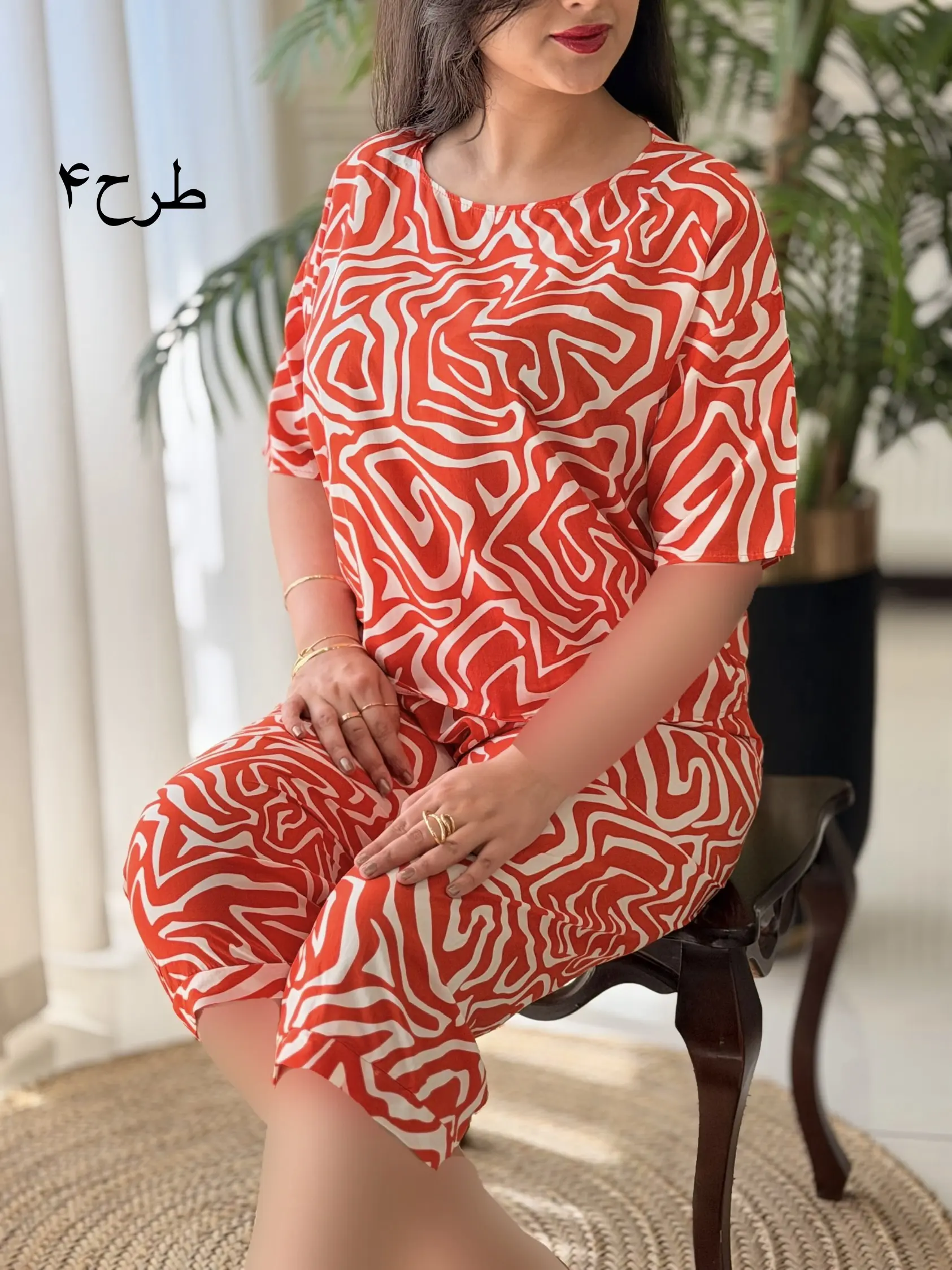 ست تیشرت شلوارک برمودا کد2676