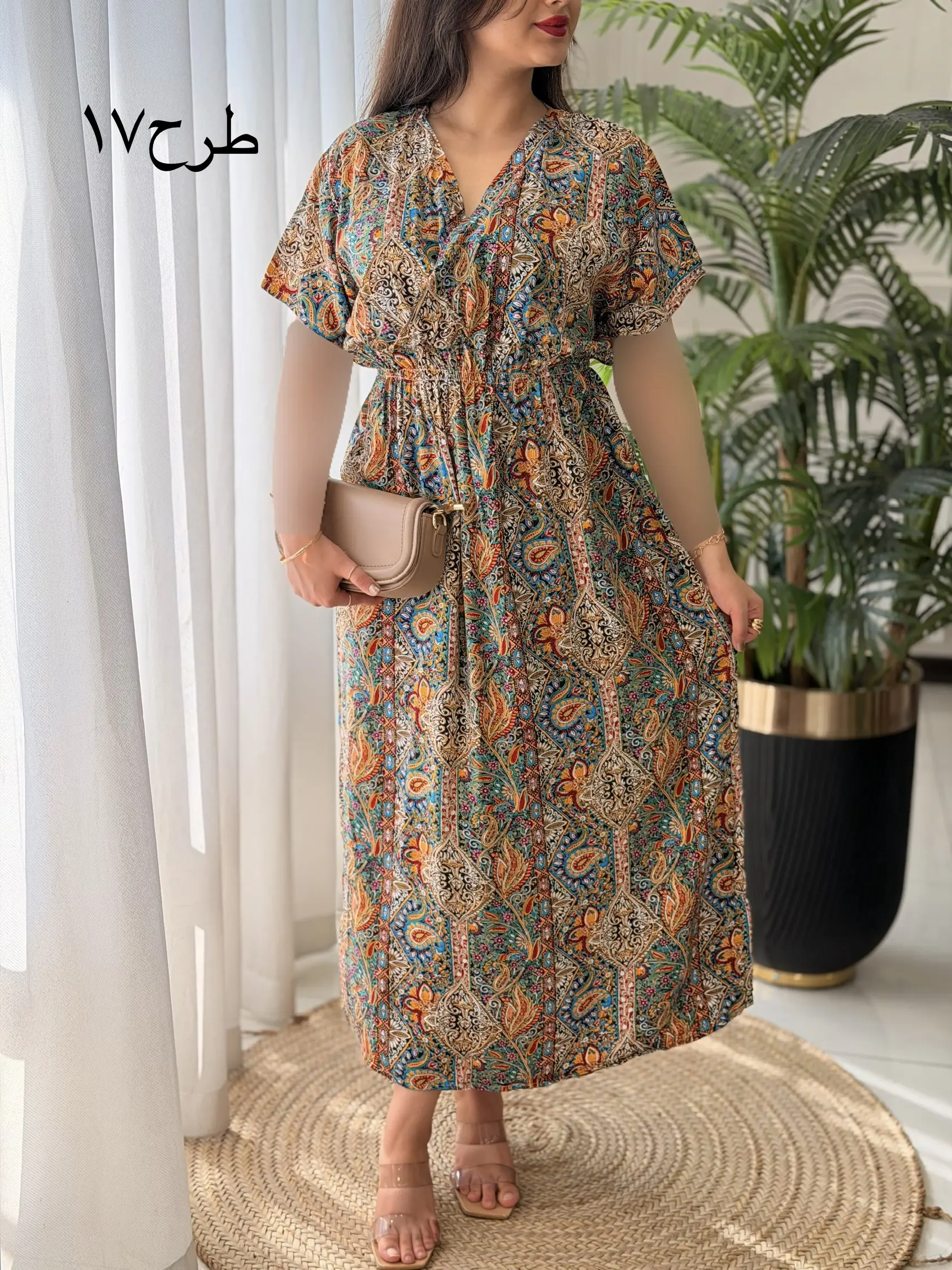 پیراهن تمام نخ چپ و راستی کد2671