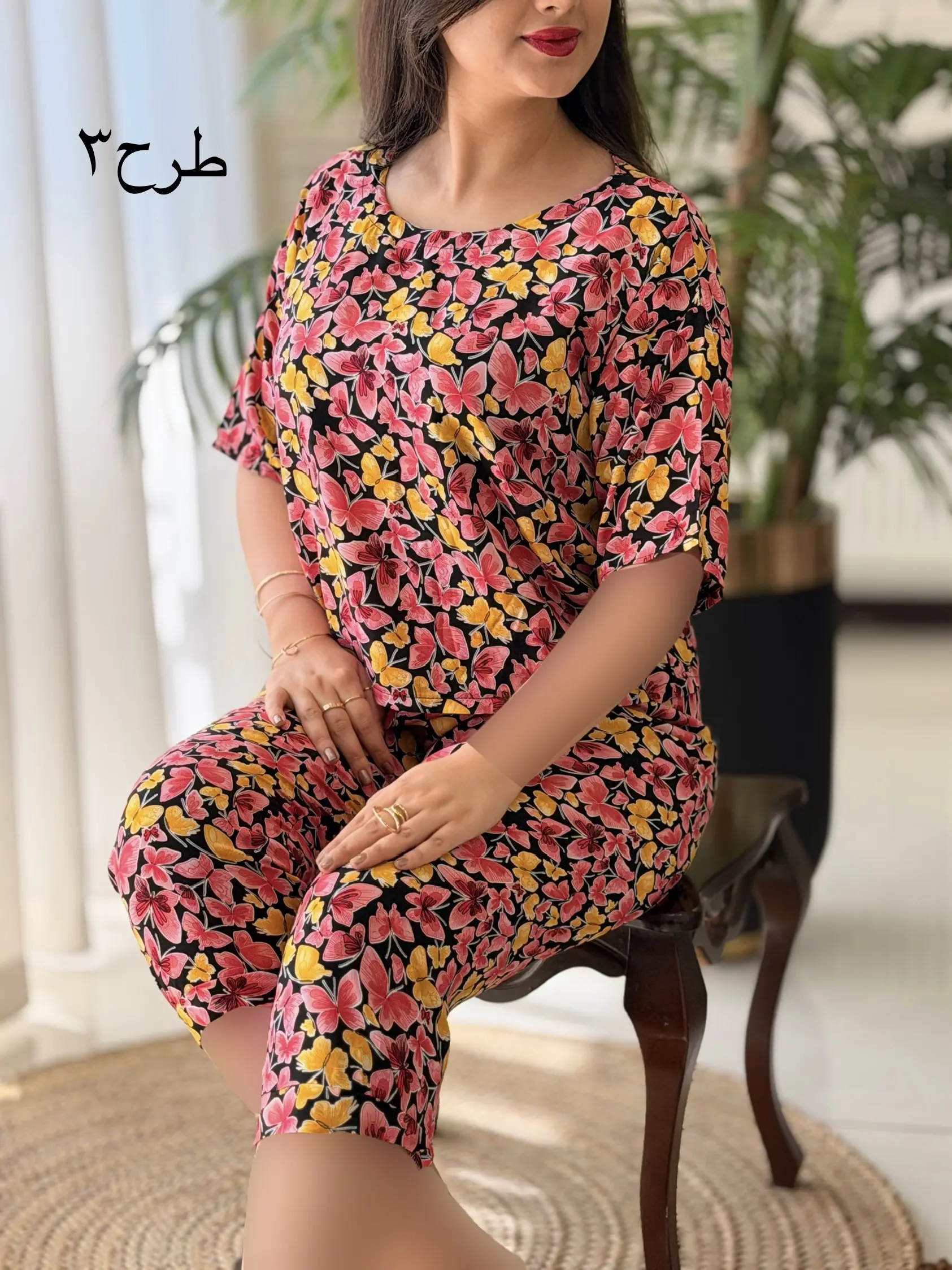 ست تیشرت شلوارک برمودا کد2676