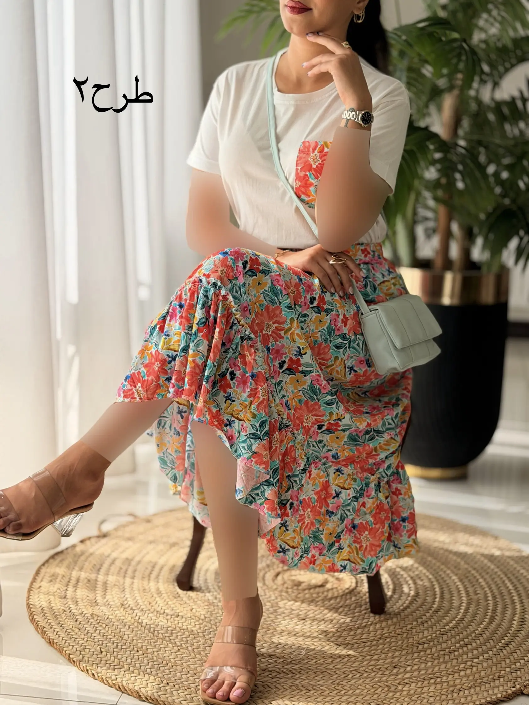 ست تیشرت دامن تک جیب کد2709