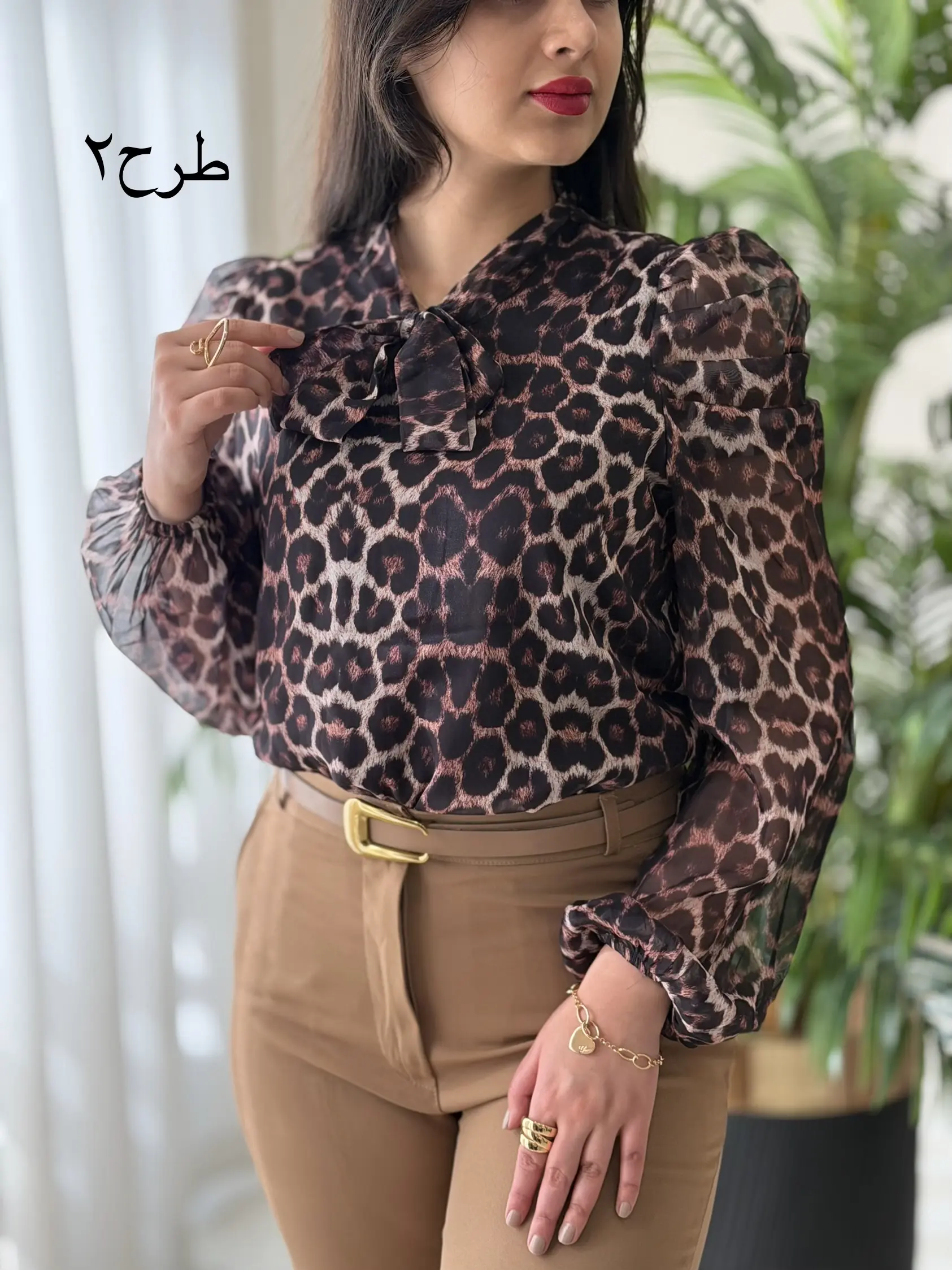 شومیز آستین پفی کد2449