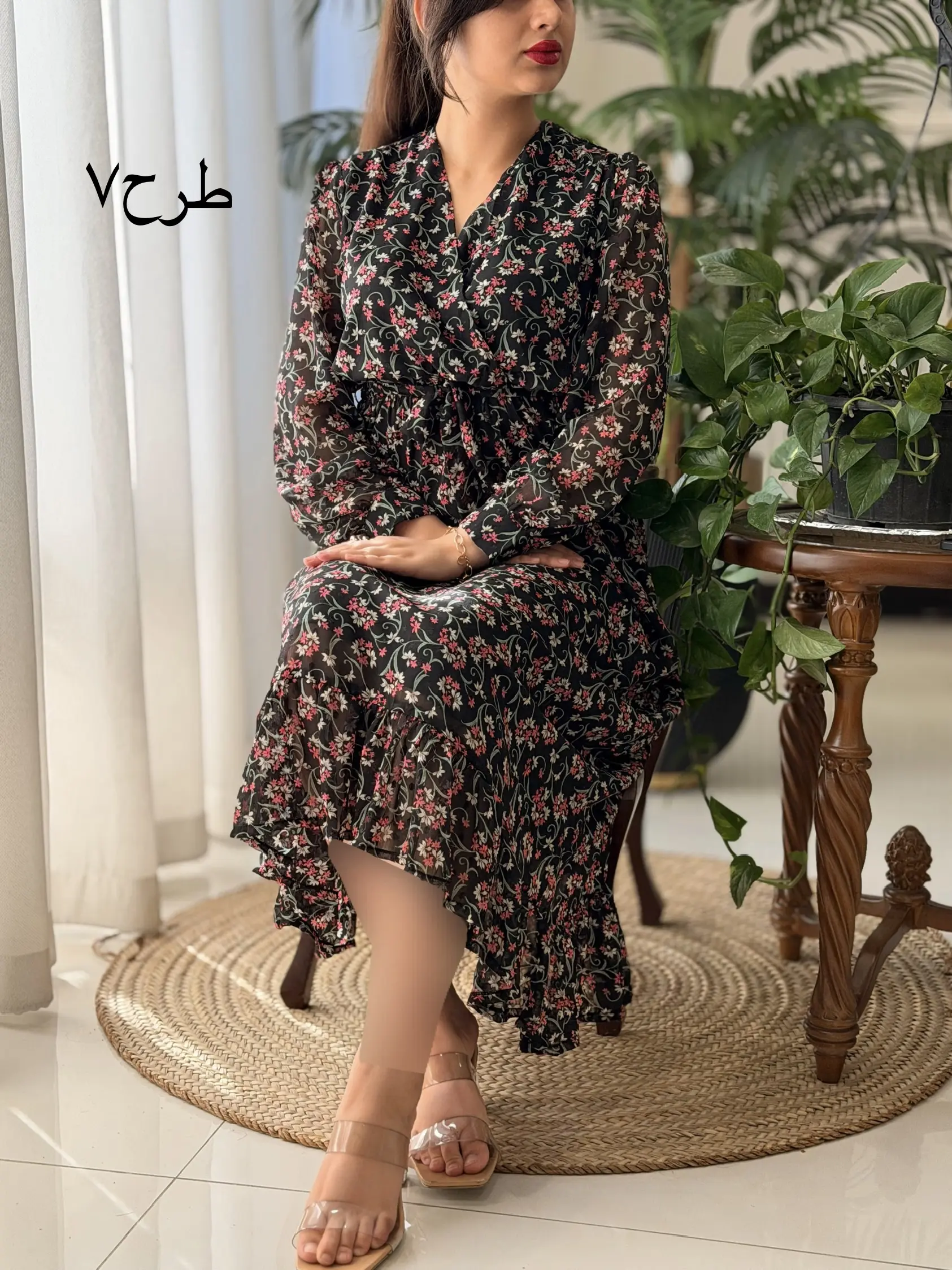 پیراهن حریر آوا کد2537
