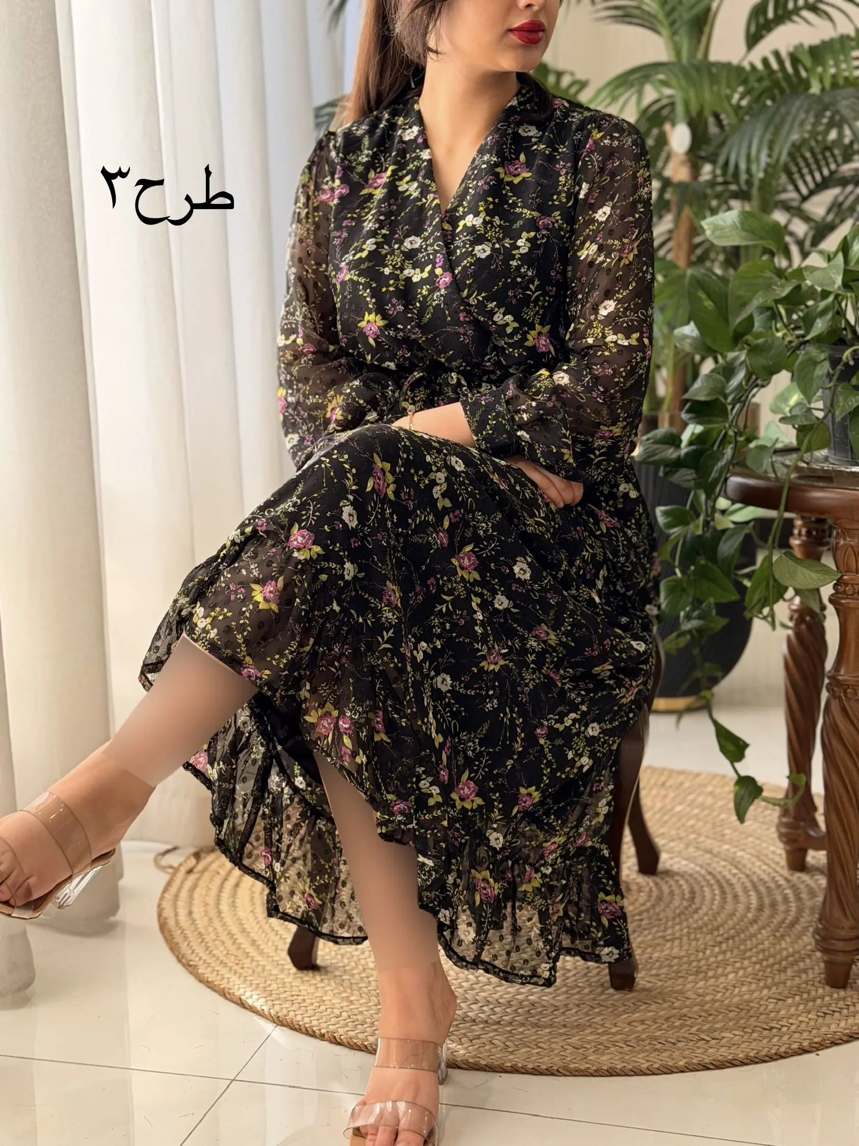 پیراهن حریر آوا کد2537