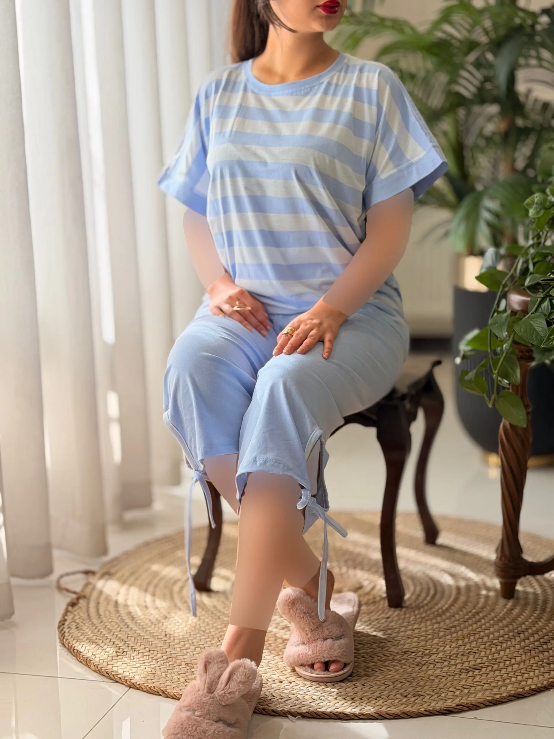 تیشرت شلوارک راه راه کد2519