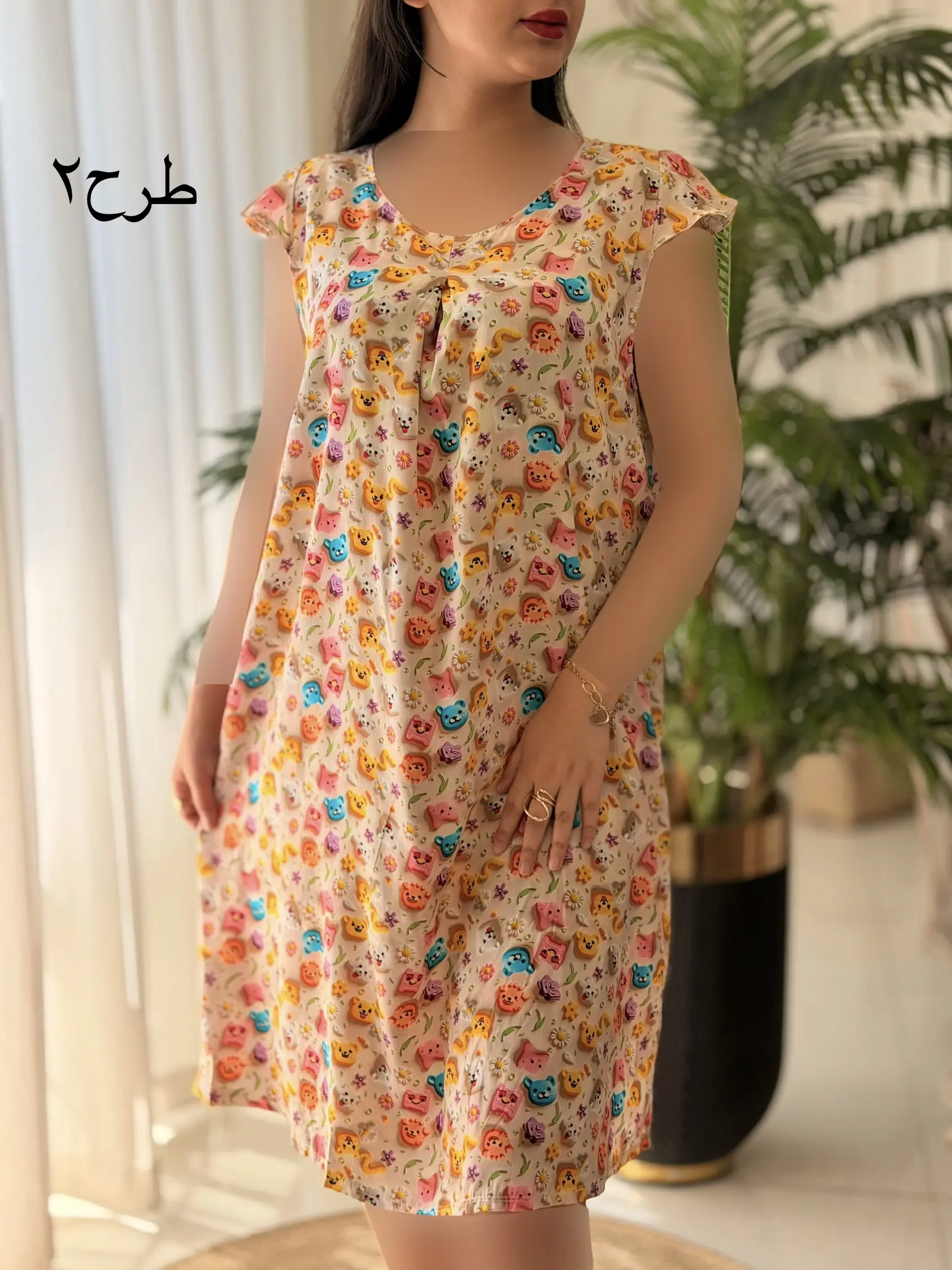 پیراهن نخی سه بعدی کد2499