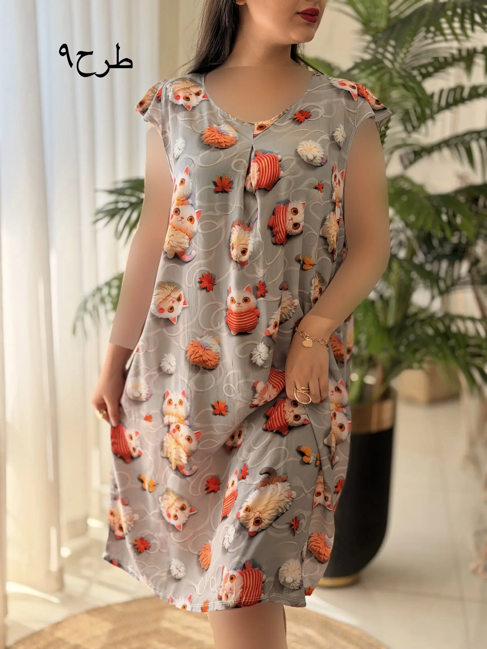 پیراهن نخی سه بعدی کد2499
