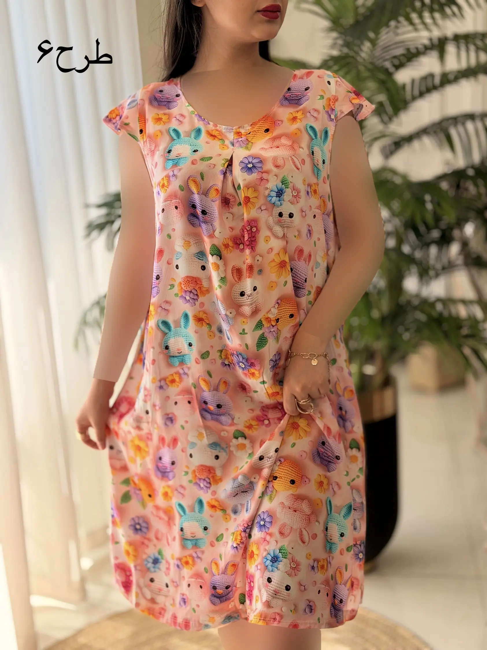 پیراهن نخی سه بعدی کد2499