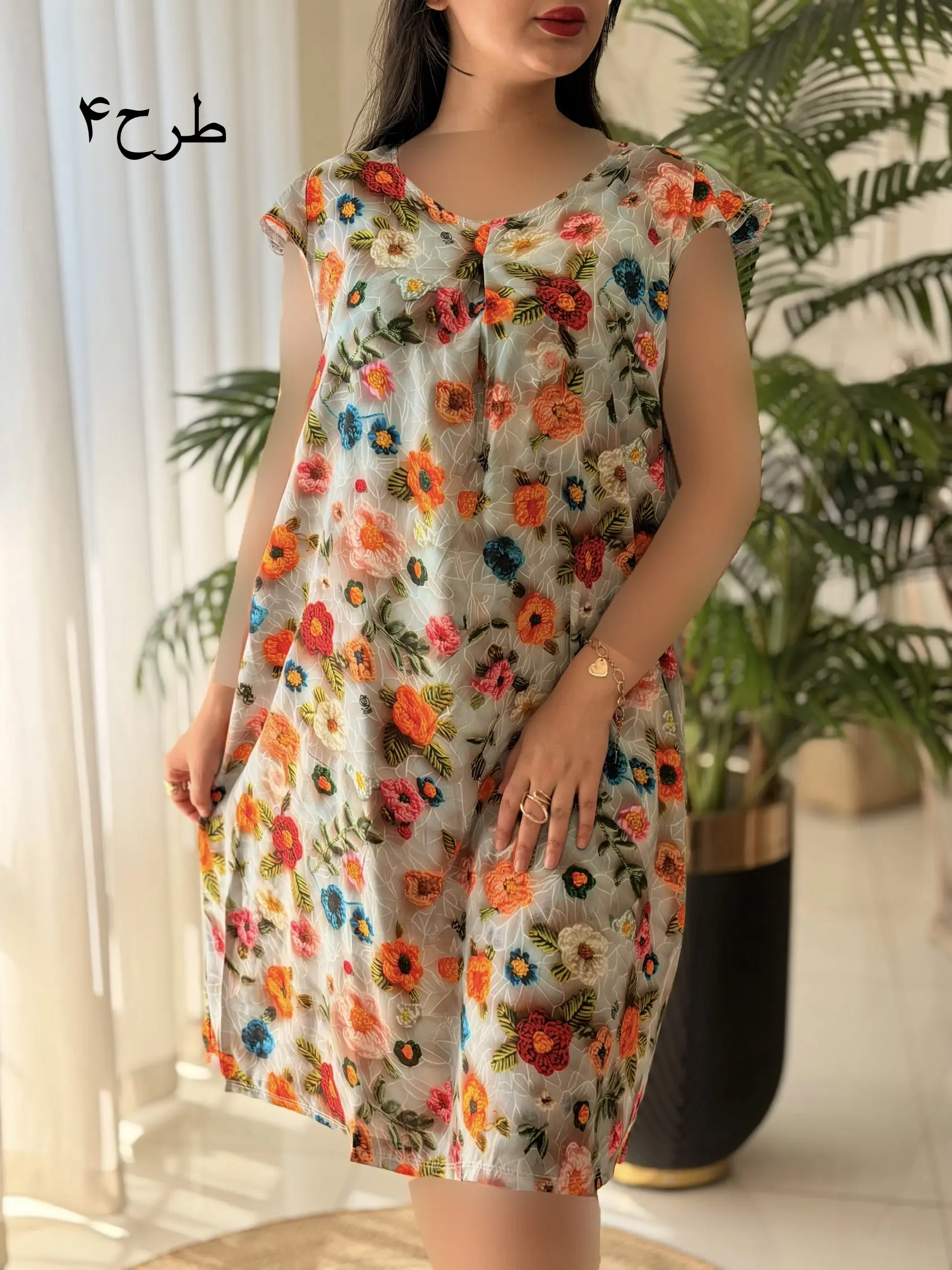 پیراهن نخی سه بعدی کد2499